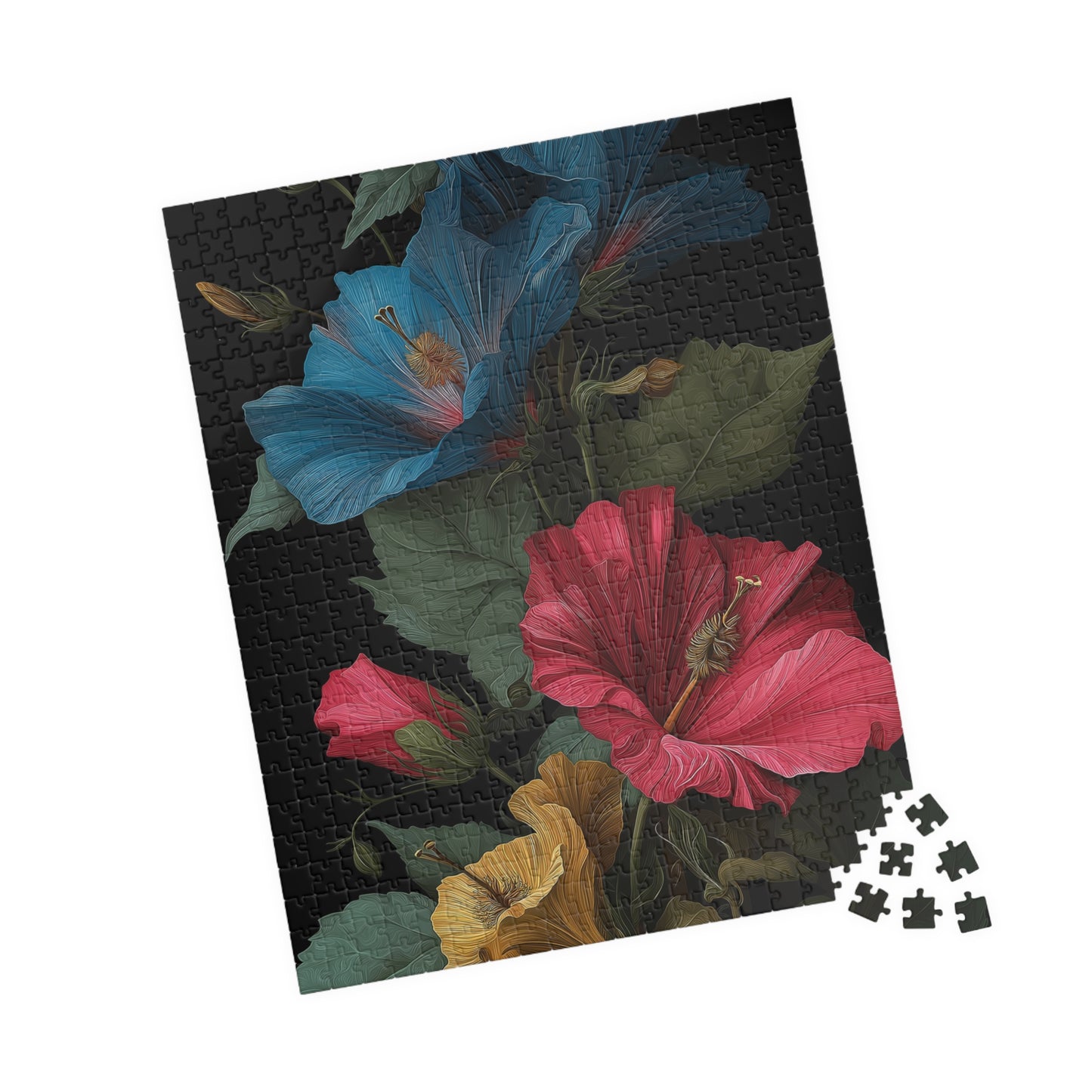Floral Puzzle Collection: 110, 252, 520, 1014-piece, Art Therapy, Home Decor, Gift Idea, Family Fun, Relaxation, Puzzle Enthusiast