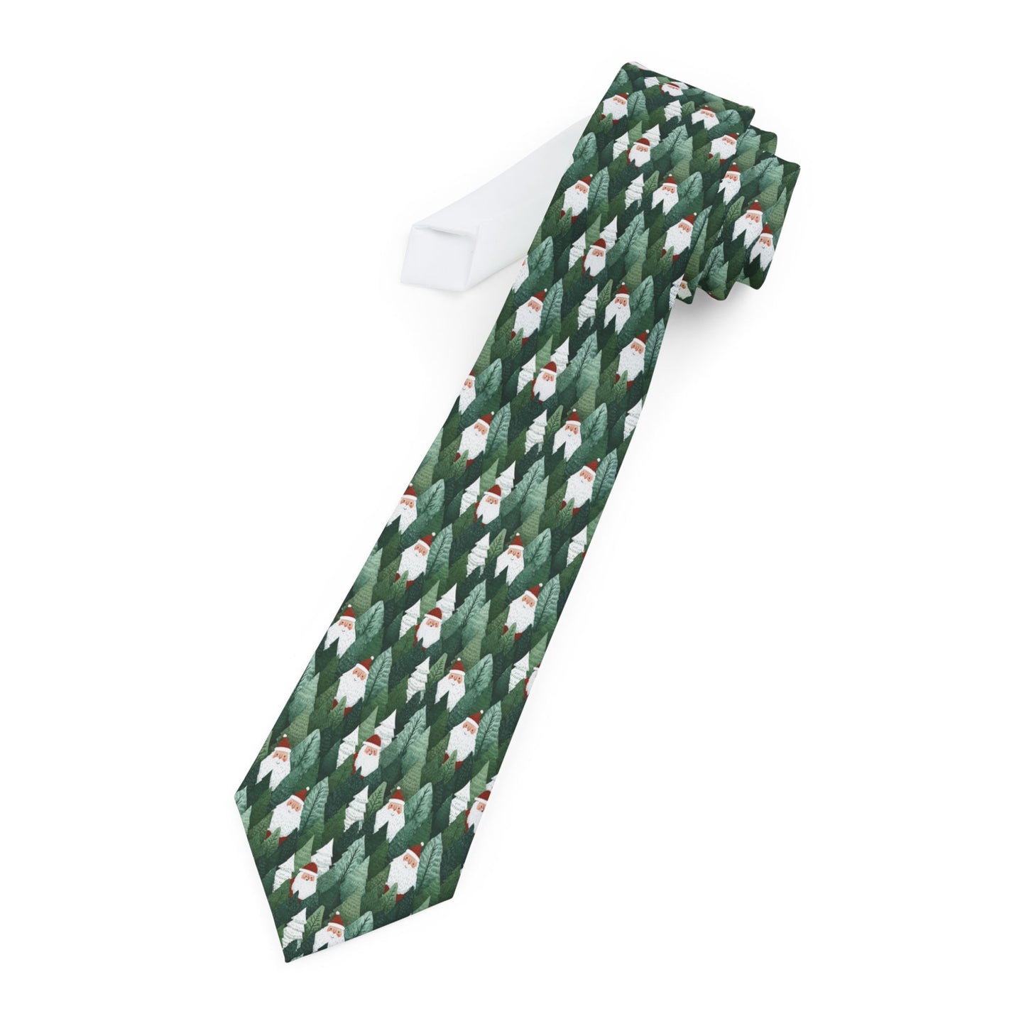 Santa’s Christmas Trees Necktie | Stylish Men's Accessory
