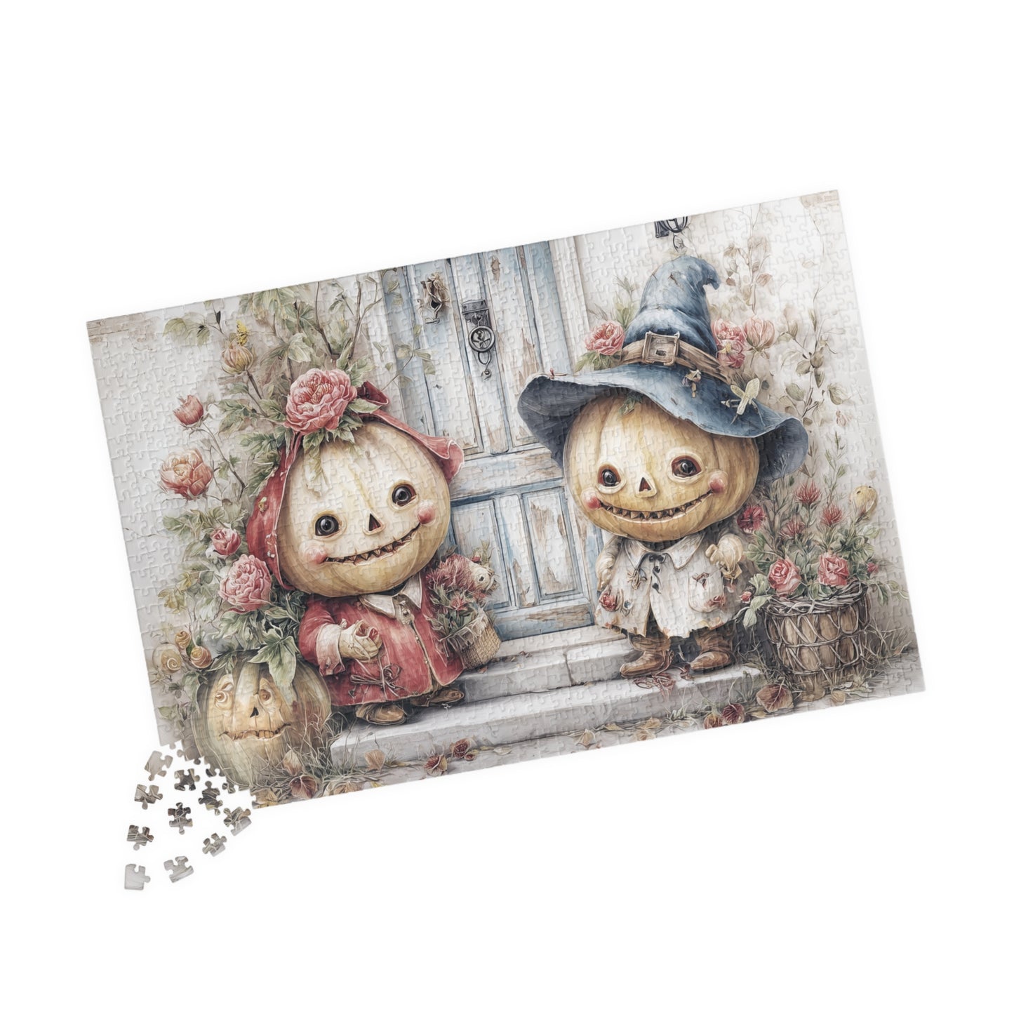 Whimsical Pumpkin Puzzle, Fall Family Activity, Autumn Decor Gift, Halloween Fun, 110-1014-Piece Jigsaw