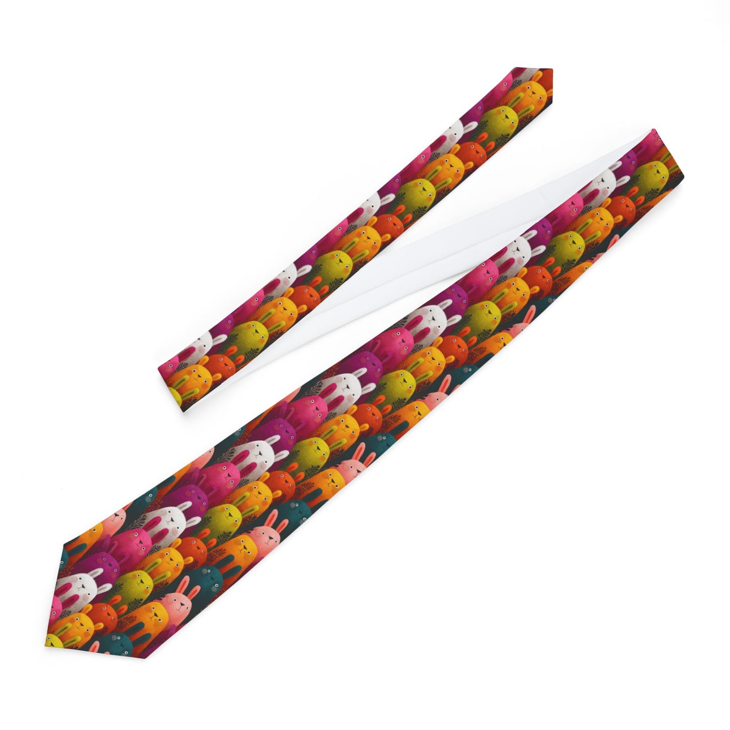 Colorful Bunny Necktie | Fun Accessory for Spring and Summer
