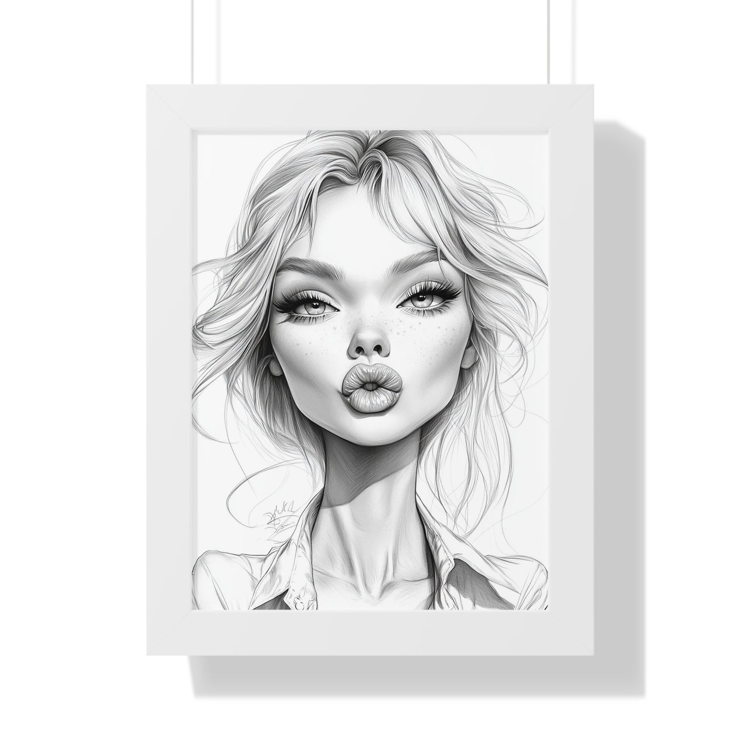 Stylish Framed Vertical Poster - Chic Wall Art Decor, Modern Home Decor, Gift for Art Lovers, Trendy Interior Design