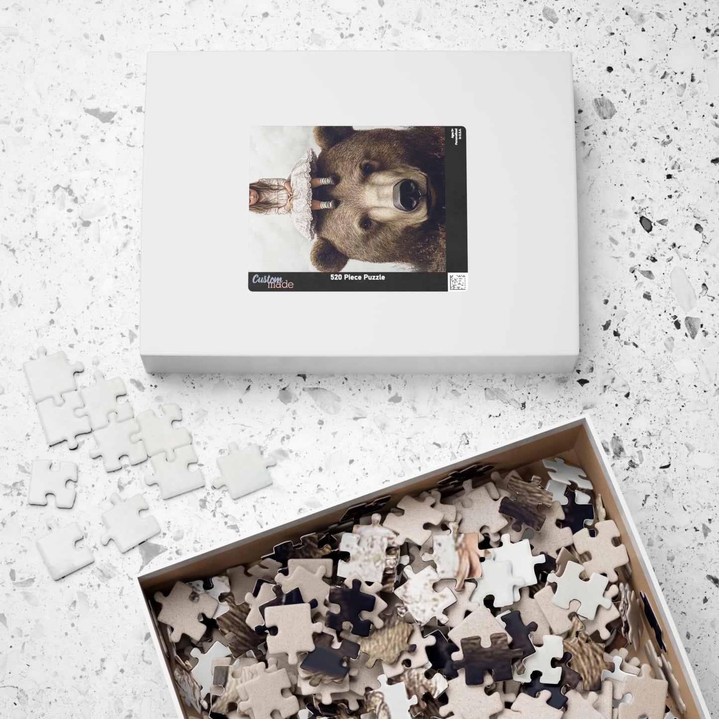 Bear & Girl Puzzle Adventure | 110, 252, 520, 1014-piece | Ideal Gift for Kids, Family Fun, Quiet Time