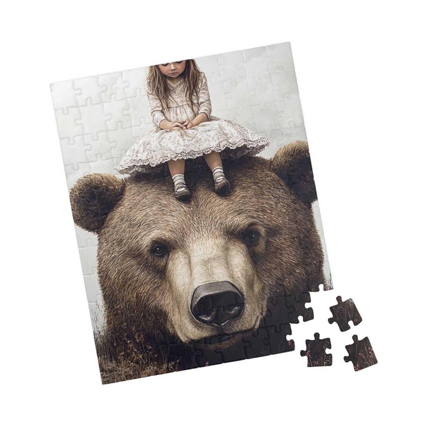 Bear & Girl Puzzle Adventure | 110, 252, 520, 1014-piece | Ideal Gift for Kids, Family Fun, Quiet Time