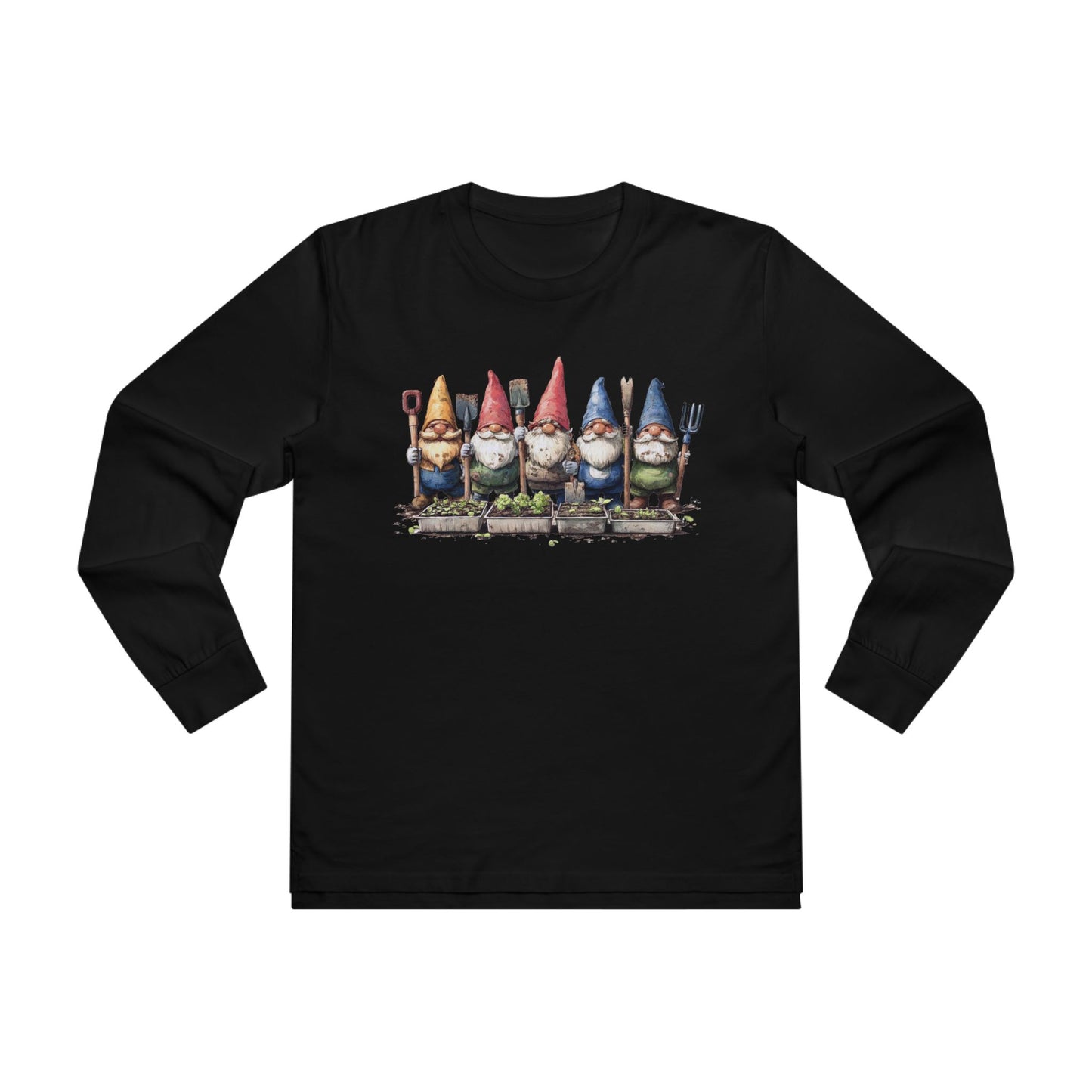 Garden Gnome Longsleeve Tee - Perfect for Garden Lovers, Gift for Nature Enthusiasts, Unique T-Shirt