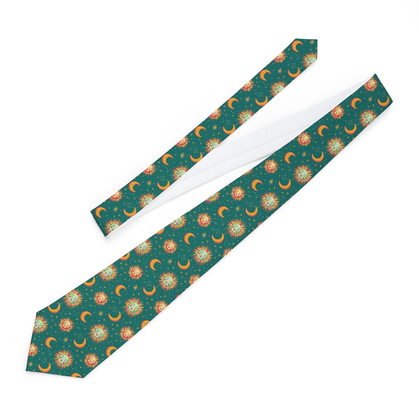Whimsical Floral Necktie - Bohemian Tie for Men, Unique Gift for Dad, Wedding Accessory, Birthday Present, Retro Style Tie