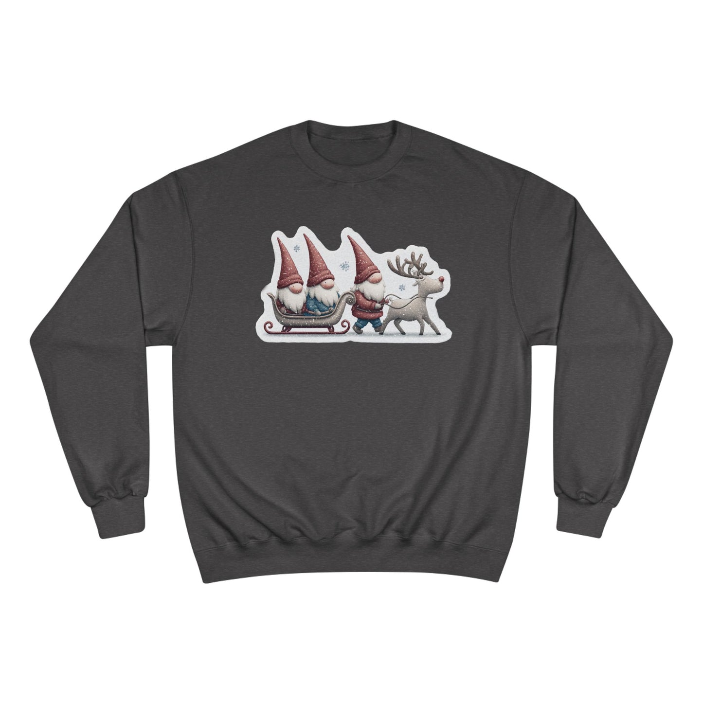 Holiday Gnome Sweatshirt, Cozy Christmas Apparel, Gift for Her, Winter Fashion, Cute Gnome Design