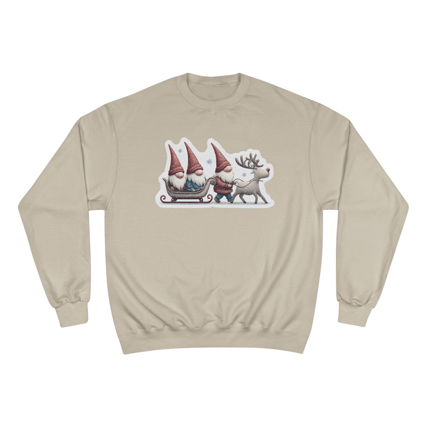 Holiday Gnome Sweatshirt, Cozy Christmas Apparel, Gift for Her, Winter Fashion, Cute Gnome Design