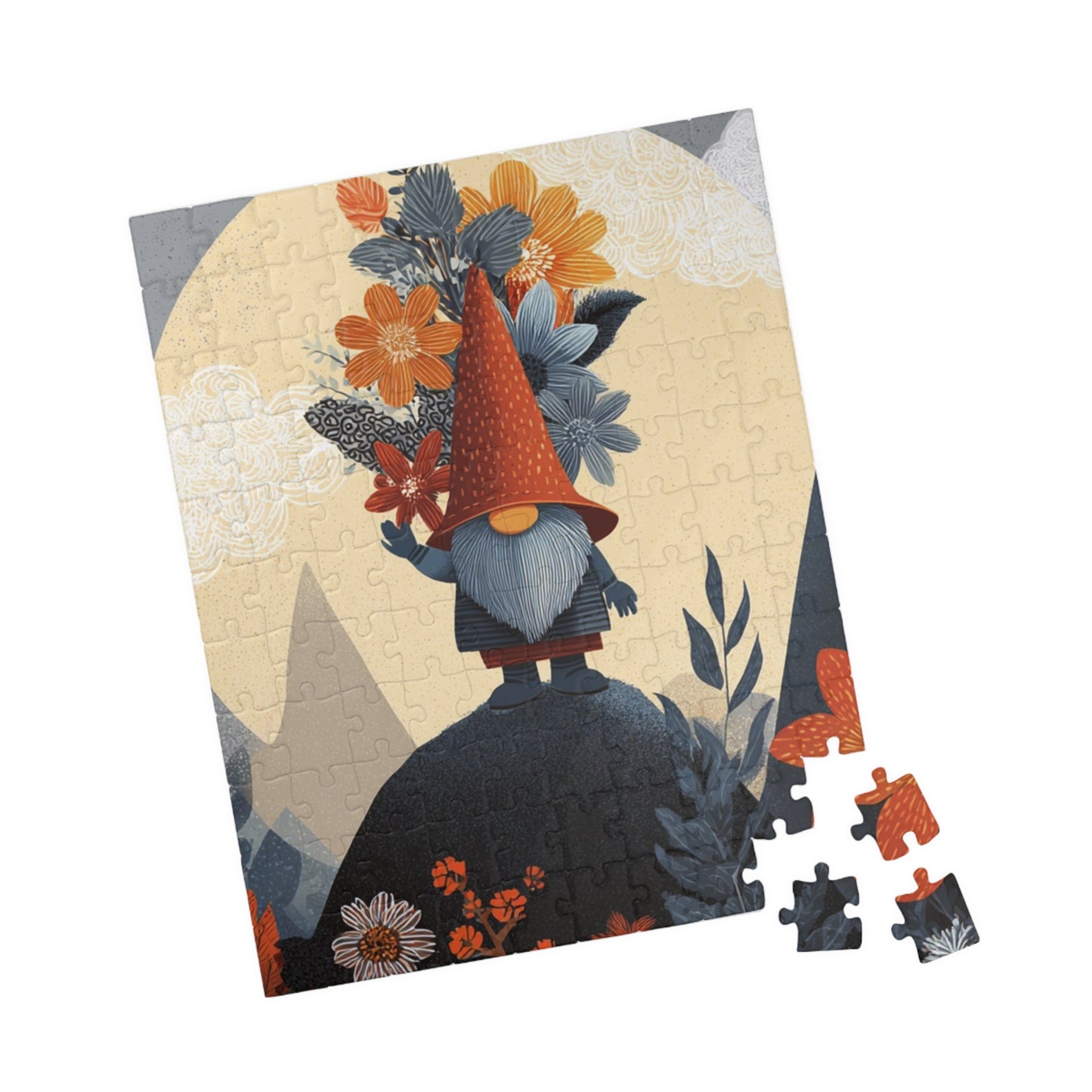 Fall Gnome Puzzle, 110 to 1014-piece Jigsaw, Unique Gift for Family Fun, Perfect for Holidays & Gatherings