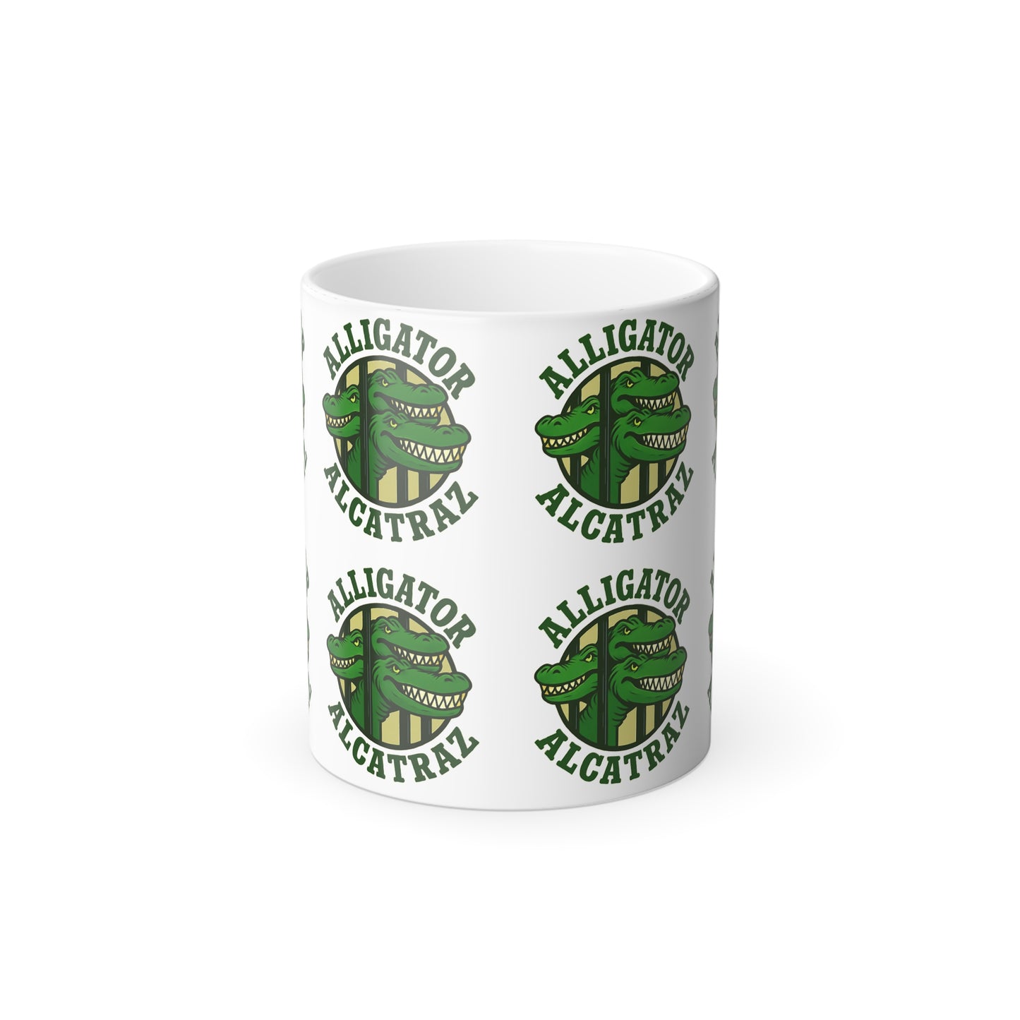 Color Morphing Mug with Alligator Alcatraz Design - Fun Gift for Trump Lovers, Unique Coffee Gift
