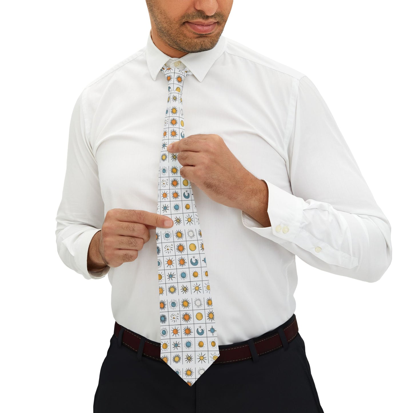 Celestial Necktie - Unique Tie for Men, Astrology Gift, Father's Day, Formal Wear, Statement Piece
