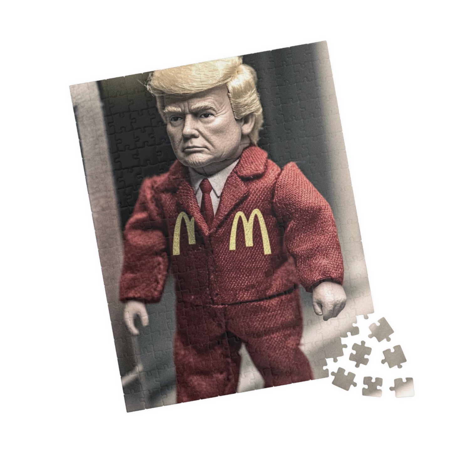 Donald Trump McDonald's Humor Puzzle - Fun Gift for Adults, 110/252/520/1014-piece, Unique Collectible