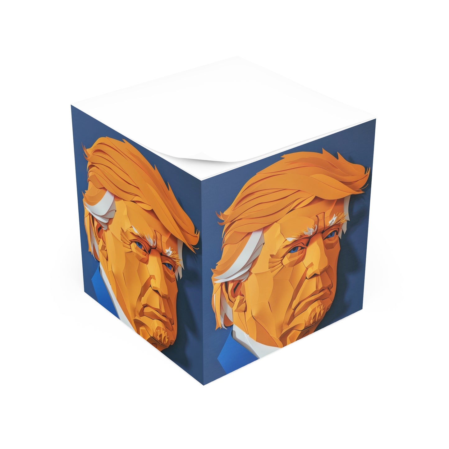 Donald Trump Note Cube, Desk Memo Pad, Quirky Office Accessory, Political Gift, Conversation Starter, Fun Stationery