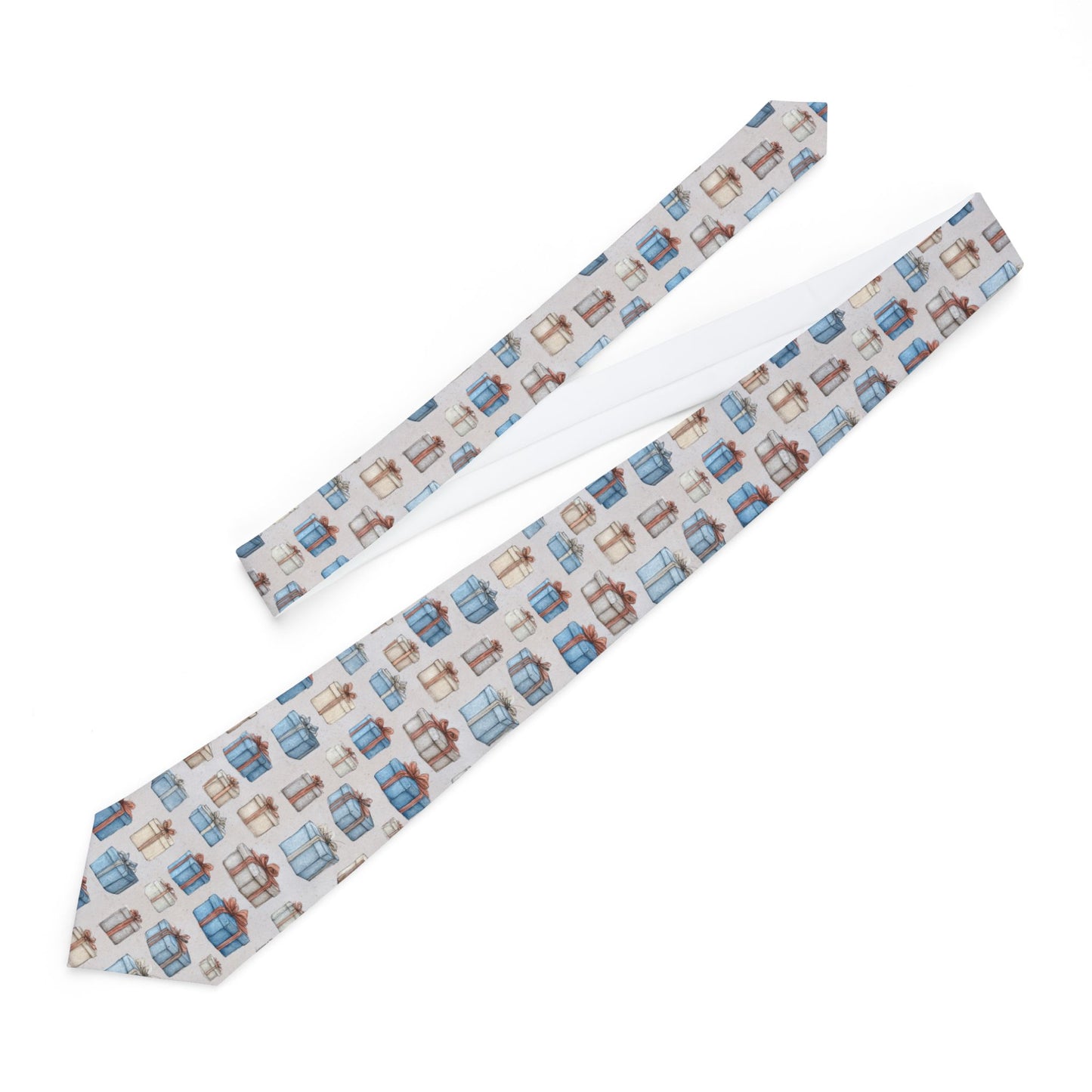 Gift-Themed Necktie for Special Occasions, Unique Accessory, Holiday Gift, Dapper Style, Formal Wear, Celebration Tie