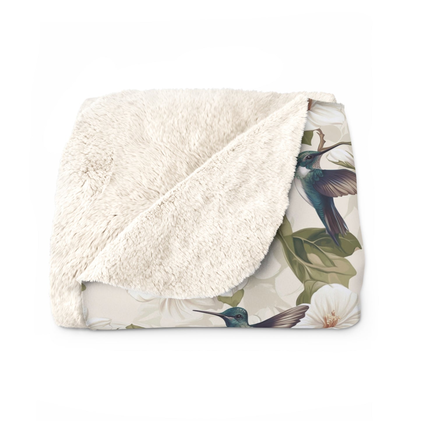 Cozy Floral Sherpa Fleece Blanket | Perfect Gift for Home Decor, Picnics, Snuggling, and Seasonal Celebrations