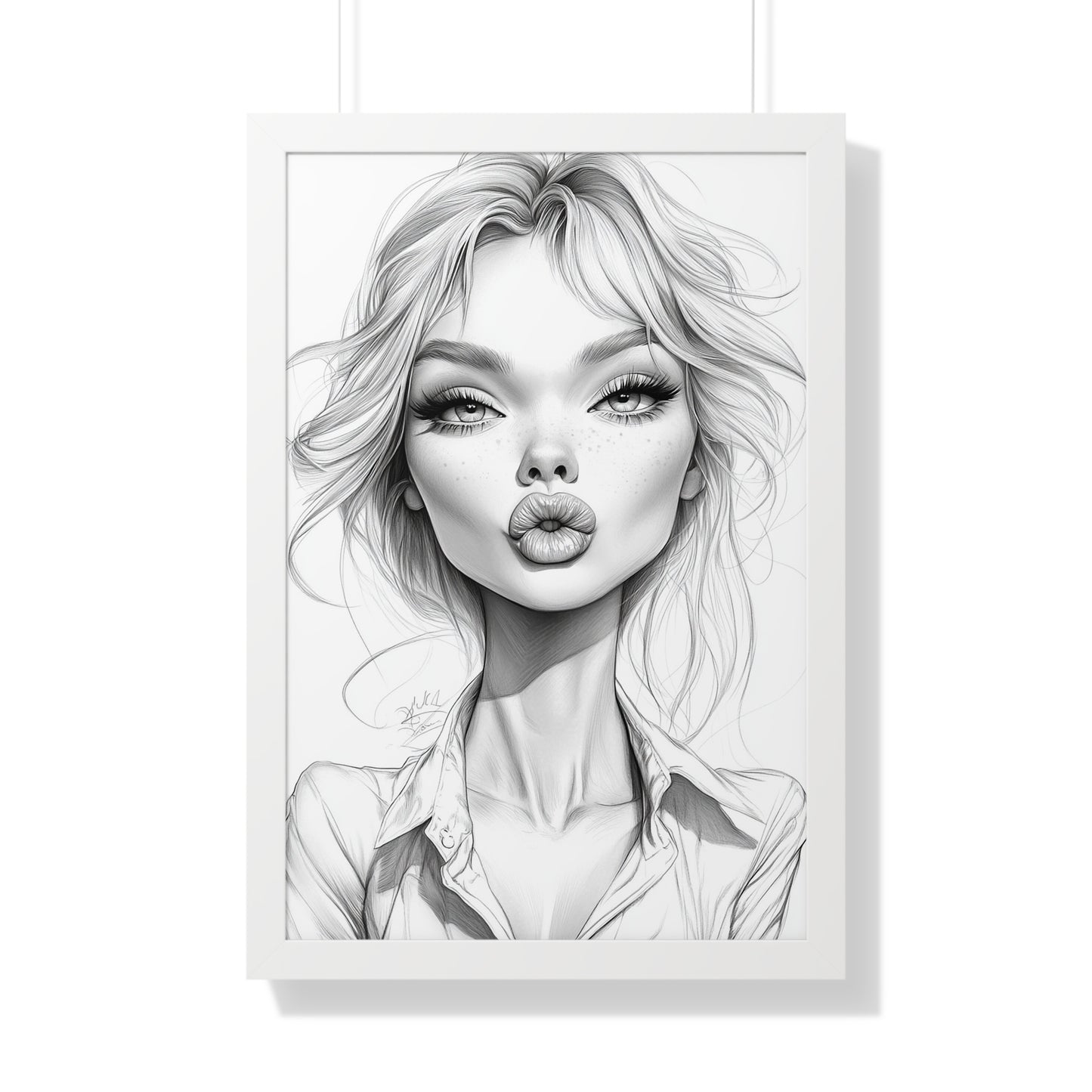 Stylish Framed Vertical Poster - Chic Wall Art Decor, Modern Home Decor, Gift for Art Lovers, Trendy Interior Design