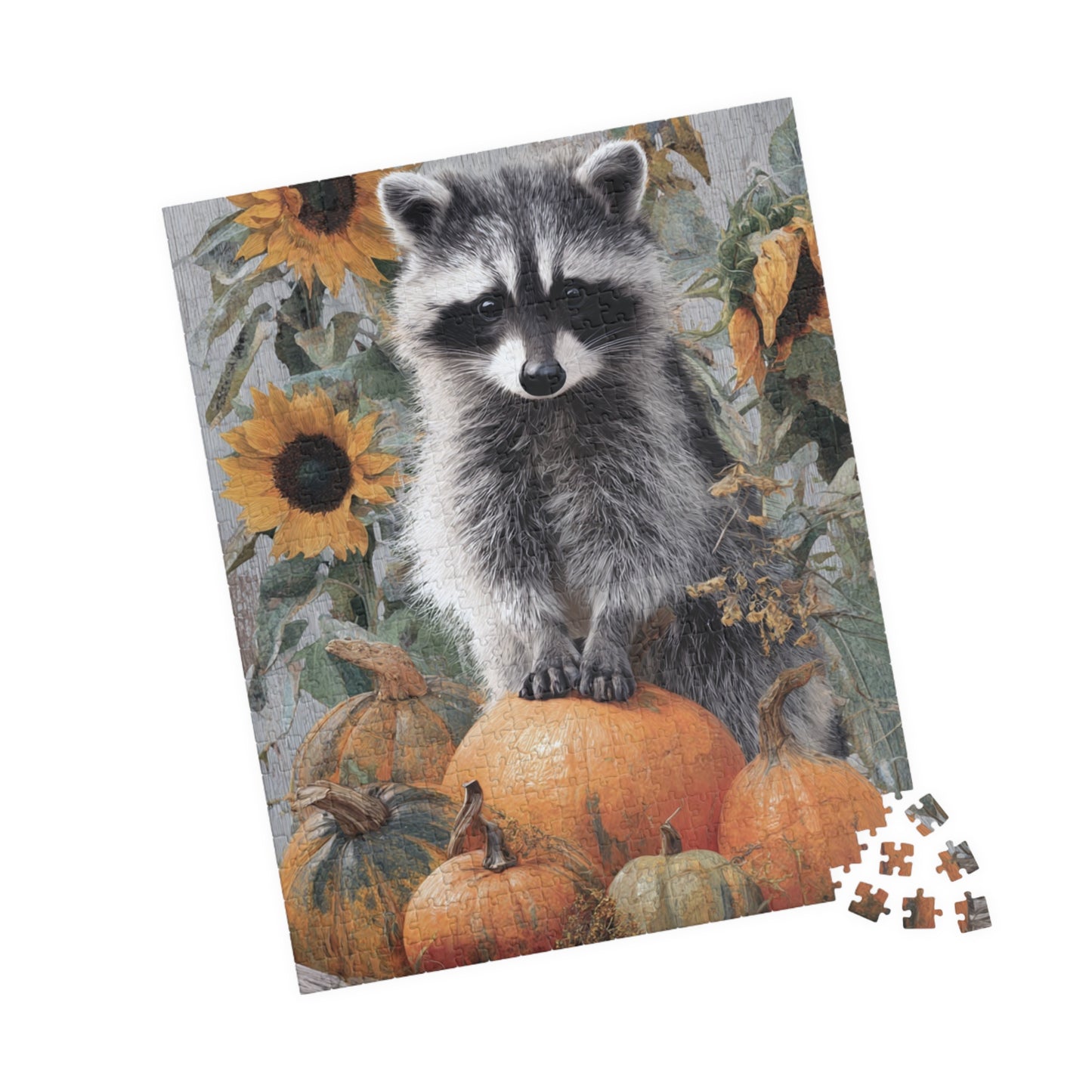 Autumn Raccoon Puzzle