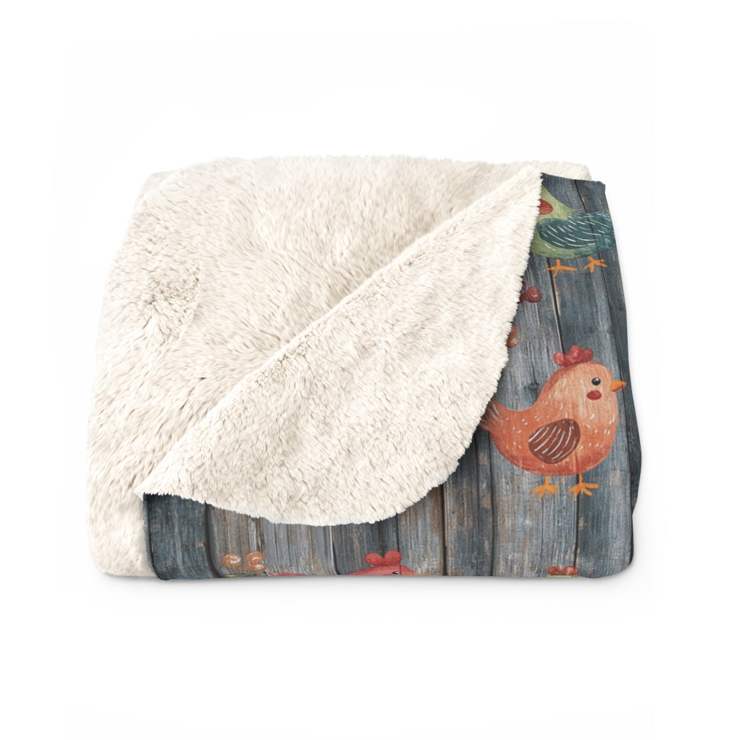 Cozy Sherpa Fleece Blanket with Whimsical Bird Design | Perfect for Home Decor, Gift for Bird Lovers, Cozy Nights, and Seasonal Decor