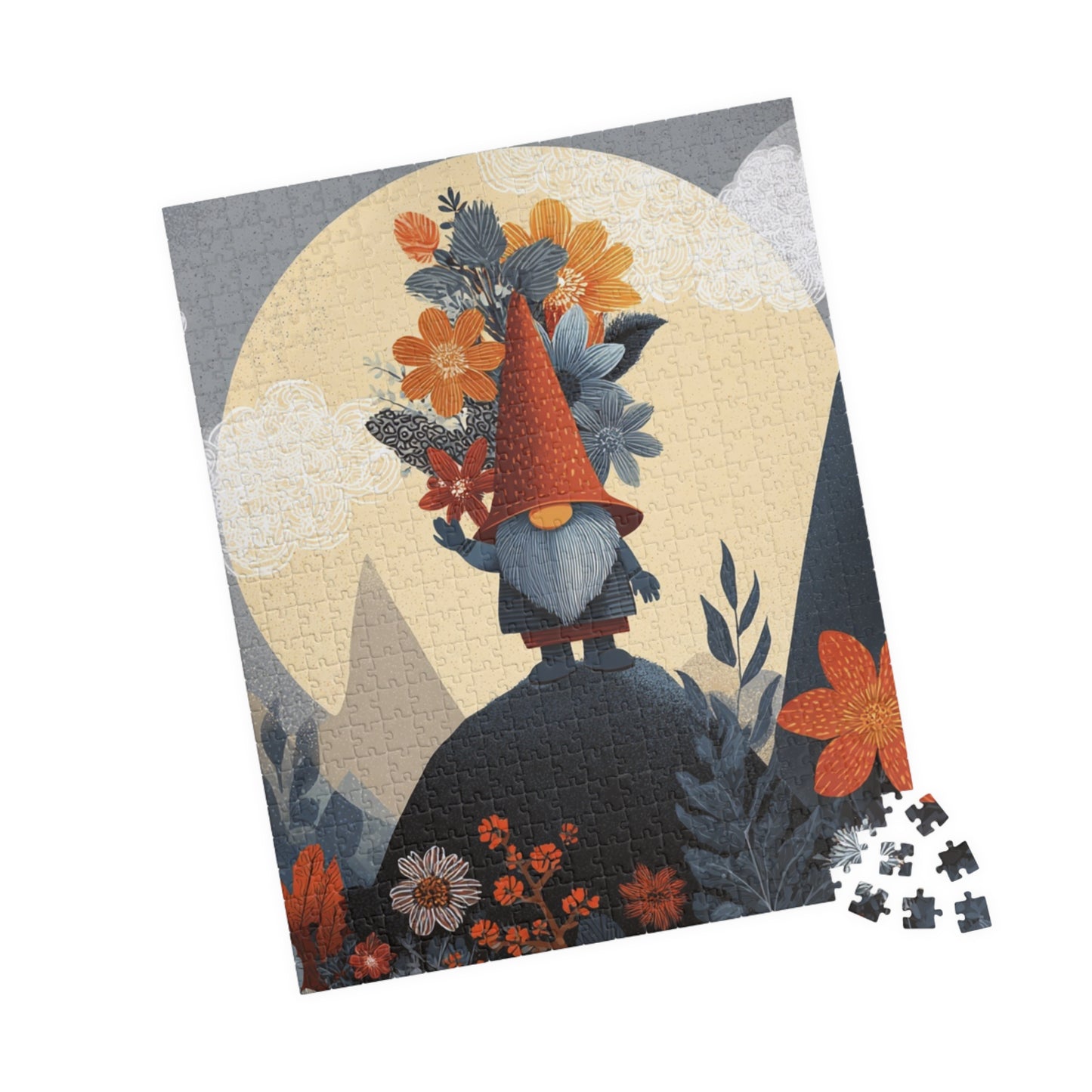 Fall Gnome Puzzle, 110 to 1014-piece Jigsaw, Unique Gift for Family Fun, Perfect for Holidays & Gatherings