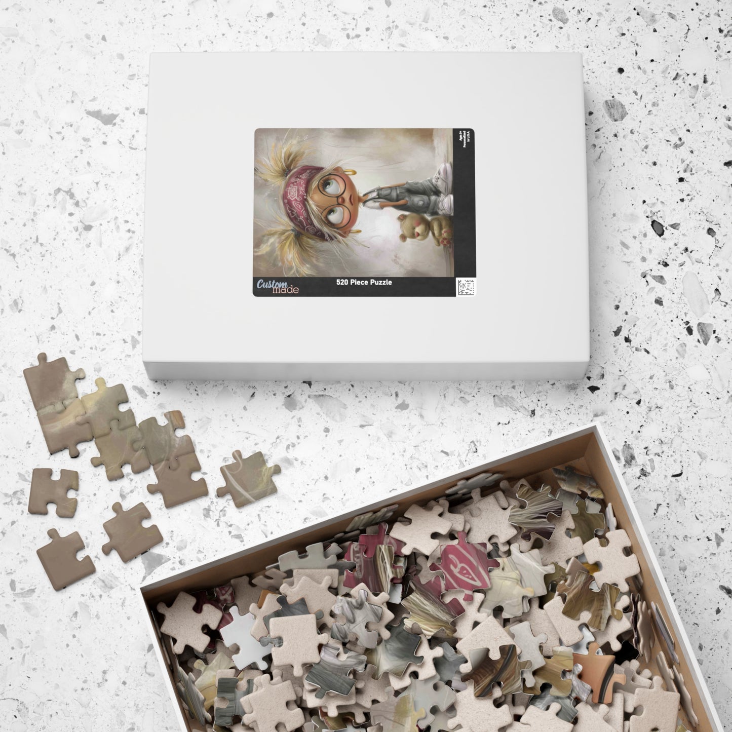 Charming Artwork Puzzle, Fun Family Activity, Gift for Kids, Unique Home Decor, Stress Relief Puzzle