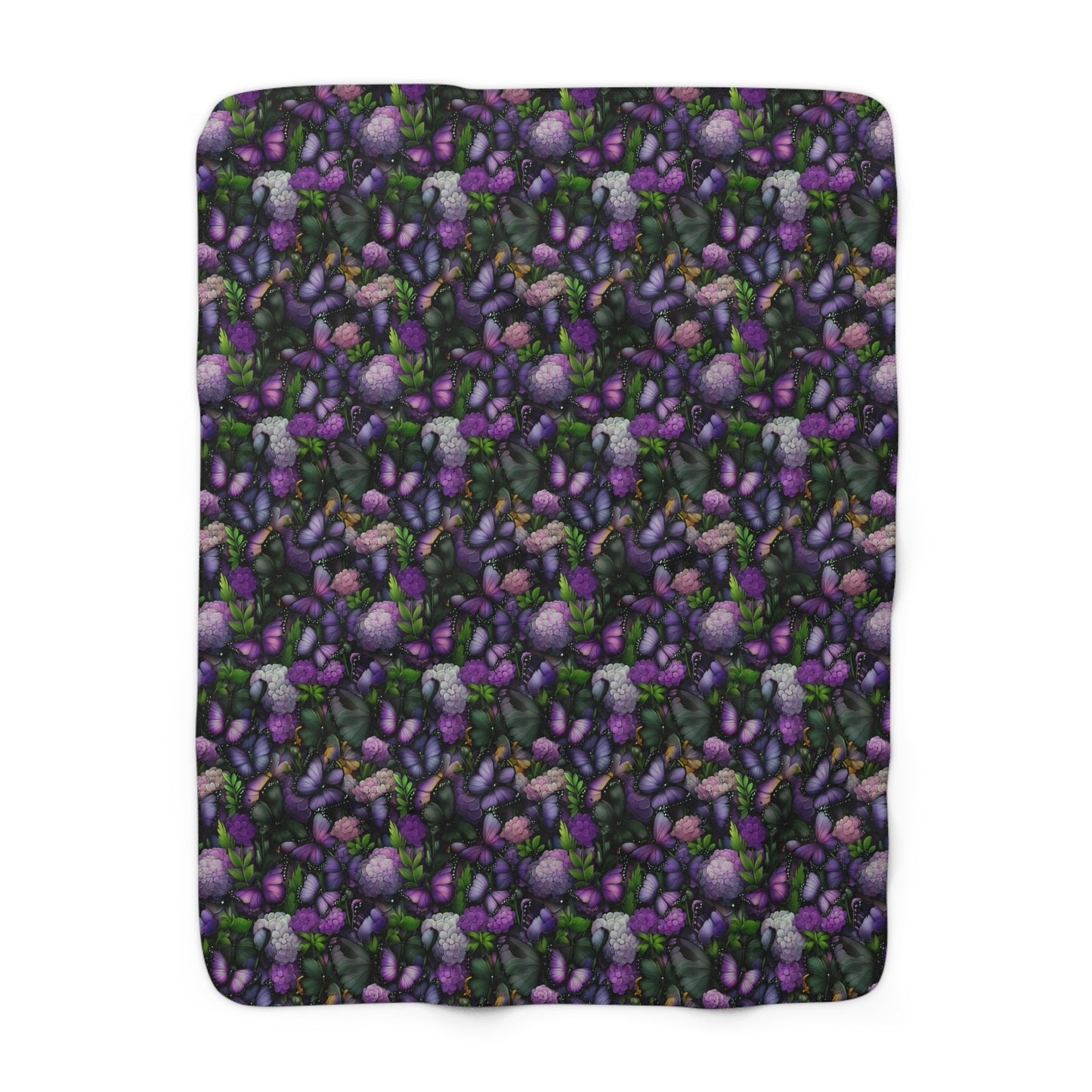 Cozy Floral Sherpa Fleece Blanket, Warm Soft Throw, Perfect for Any Occasion, Snuggle Up Comfort
