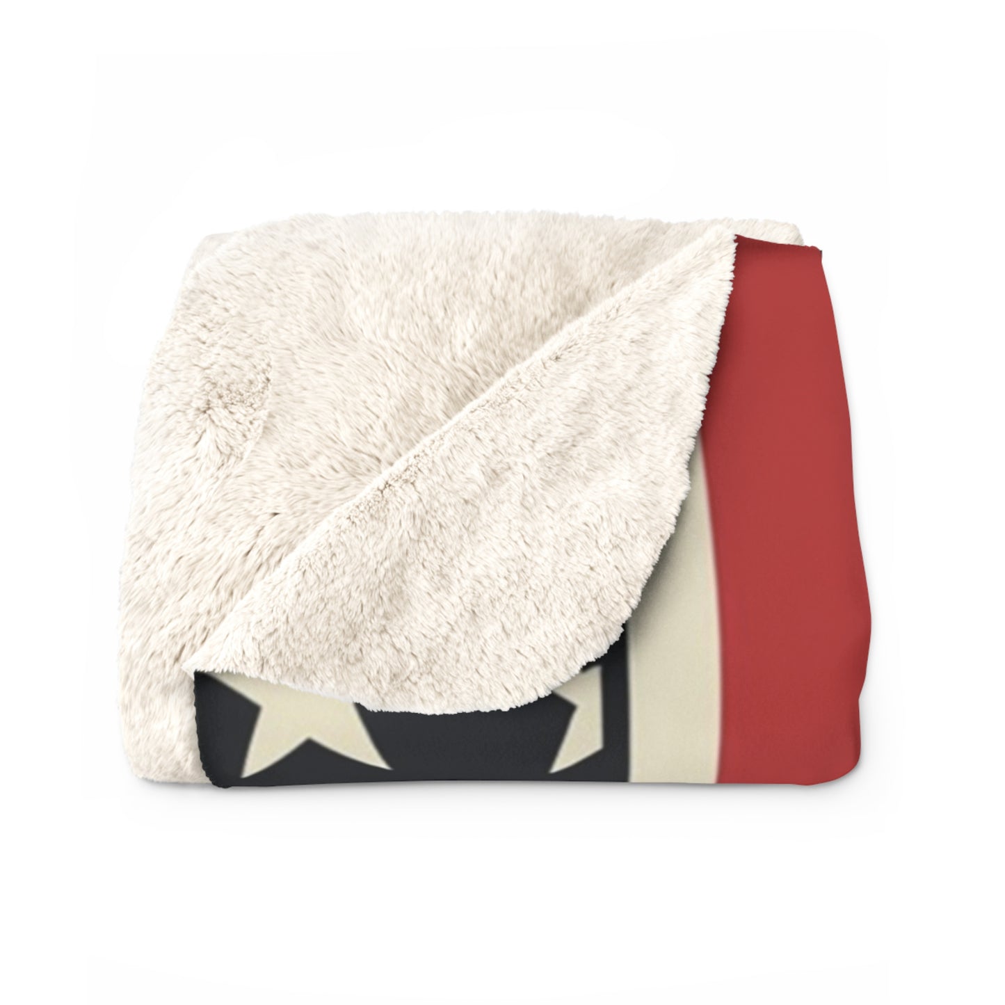 Patriotic Sherpa Fleece Blanket | Cozy Throw for Independence Day, Memorial Day, Housewarming Gift, Outdoor Events, Home Decor