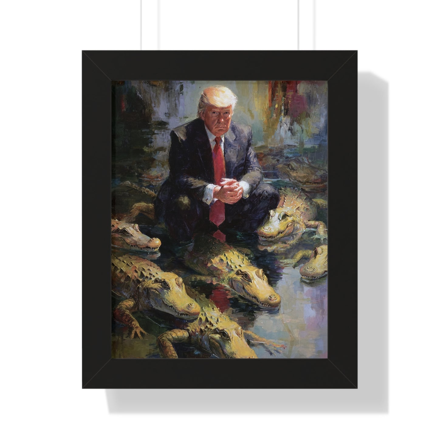 Framed Political Art Poster, Unique Home Decor, Gift for Collectors, Wall Art for Office, Funny Political Gift