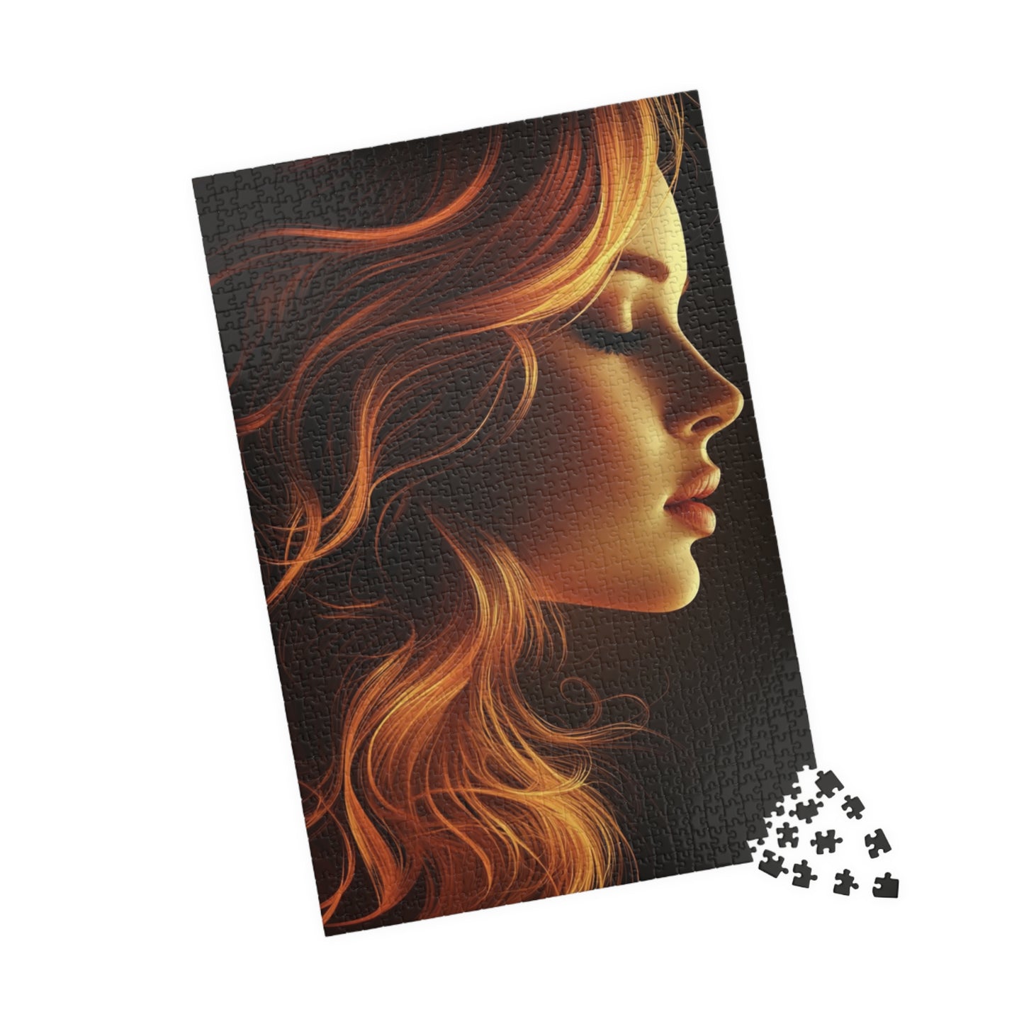 Elegant Woman Silhouette Puzzle - 110, 252, 520, 1014-Piece, Art Puzzle, Gift for Her, Home Decor, Relaxation Activities