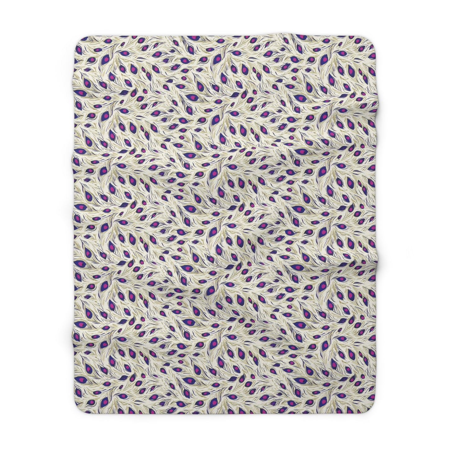 Floral Sherpa Fleece Blanket, Cozy Home Decor, Gift for Her, Bohemian Style, Perfect for Relaxation, Stay Warm, Luxury Throw