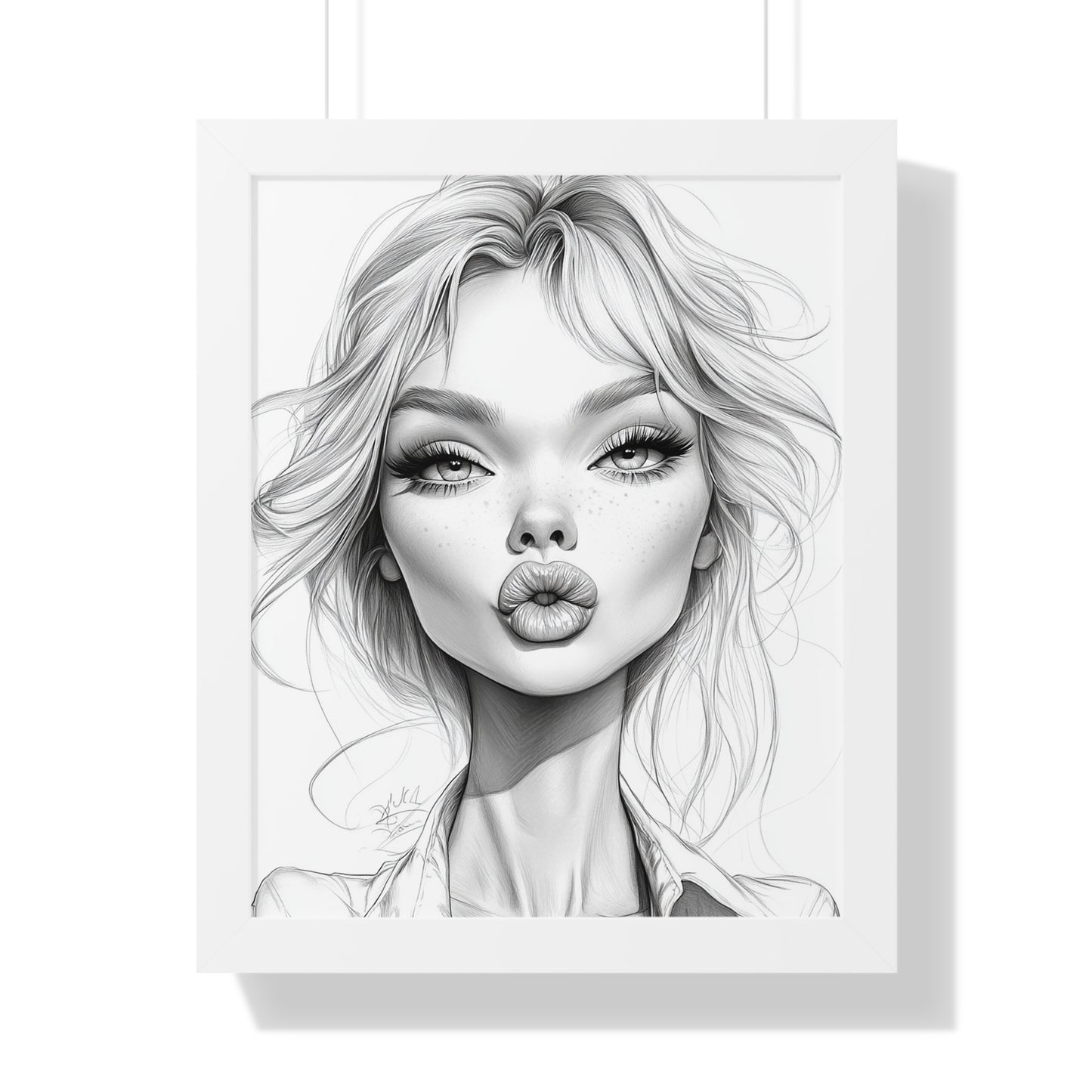 Stylish Framed Vertical Poster - Chic Wall Art Decor, Modern Home Decor, Gift for Art Lovers, Trendy Interior Design