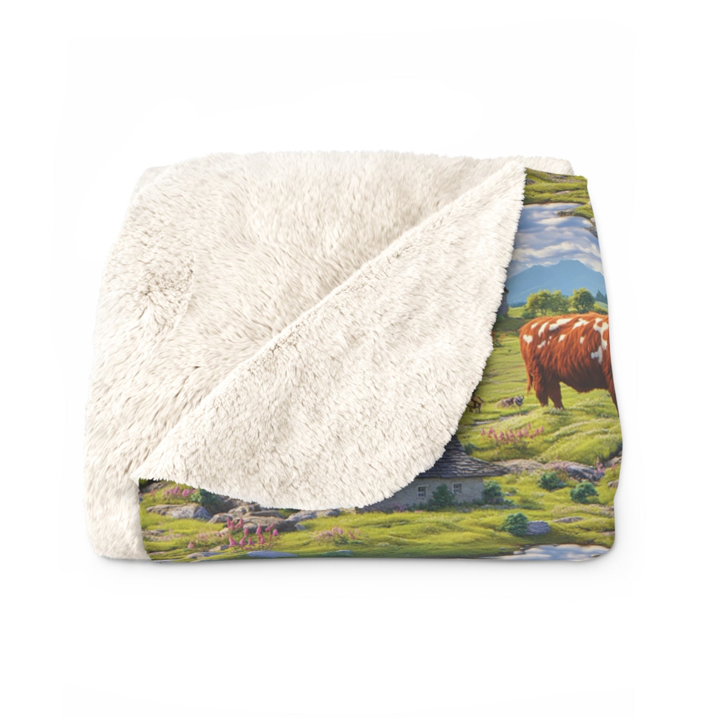 Cozy Farmhouse Sherpa Fleece Blanket
