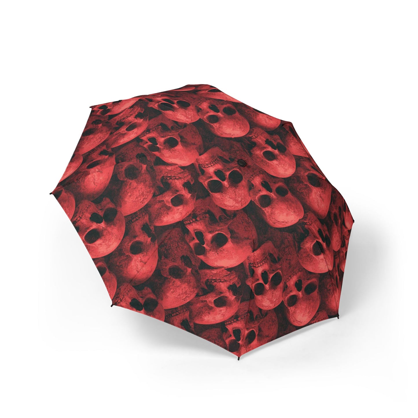 Gothic Skull Pattern Umbrella, Stylish Rain Gear, Unique Gift for Halloween, Artistic Foldable Umbrella, Perfect for Gothic Decor