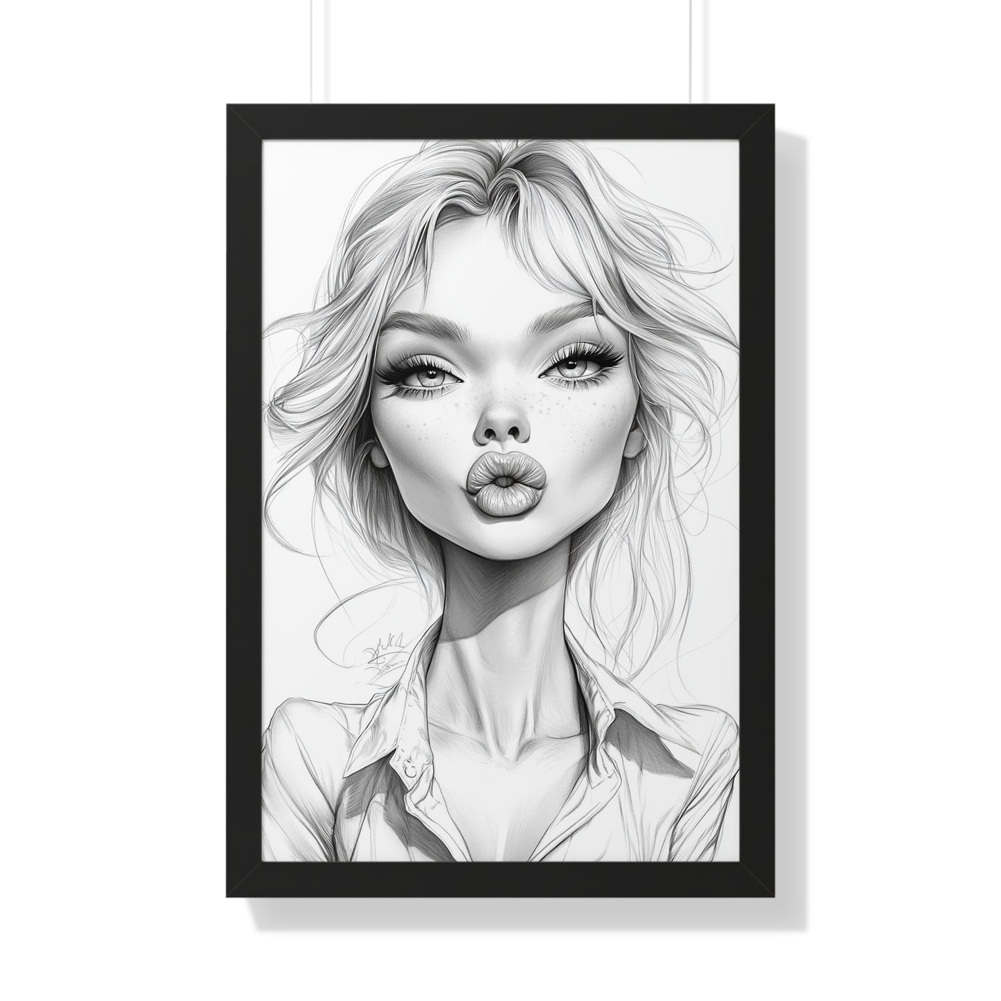 Stylish Framed Vertical Poster - Chic Wall Art Decor, Modern Home Decor, Gift for Art Lovers, Trendy Interior Design