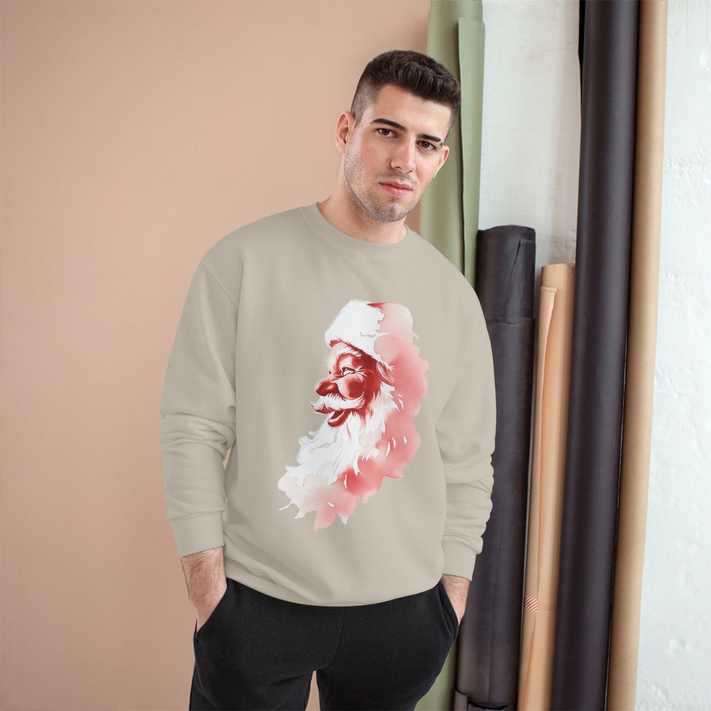 Champion Sweatshirt - The True Santa Mom and Dad Unisex Design