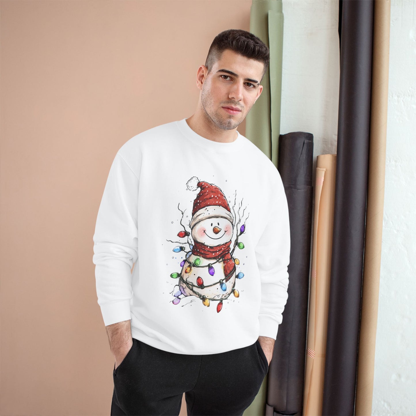 Cozy Holiday Sweatshirt Featuring a Cheery Snowman, Christmas Gift, Winter Apparel, Festive Sweater, Cute Holiday Clothing, Winter Fashion