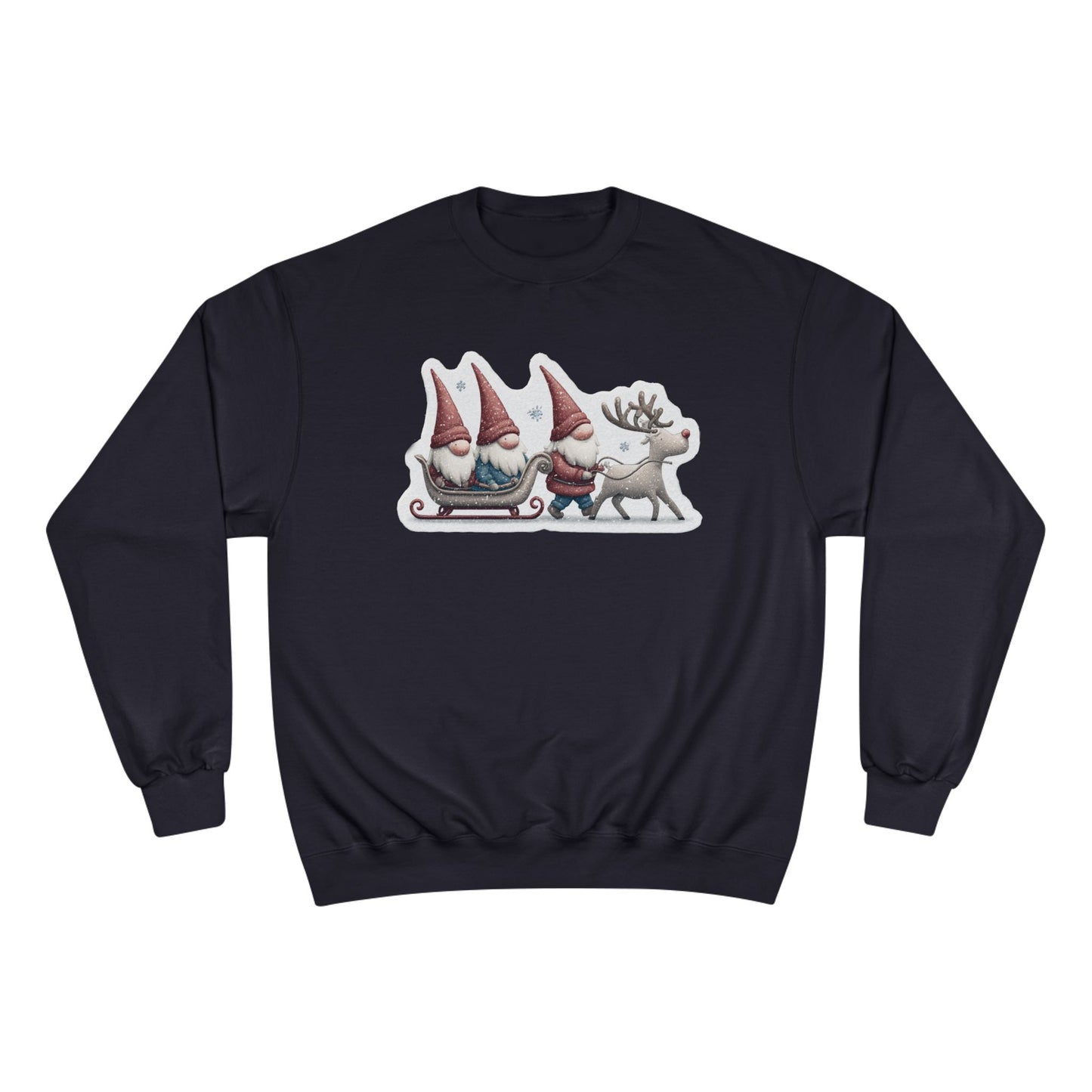 Holiday Gnome Sweatshirt, Cozy Christmas Apparel, Gift for Her, Winter Fashion, Cute Gnome Design