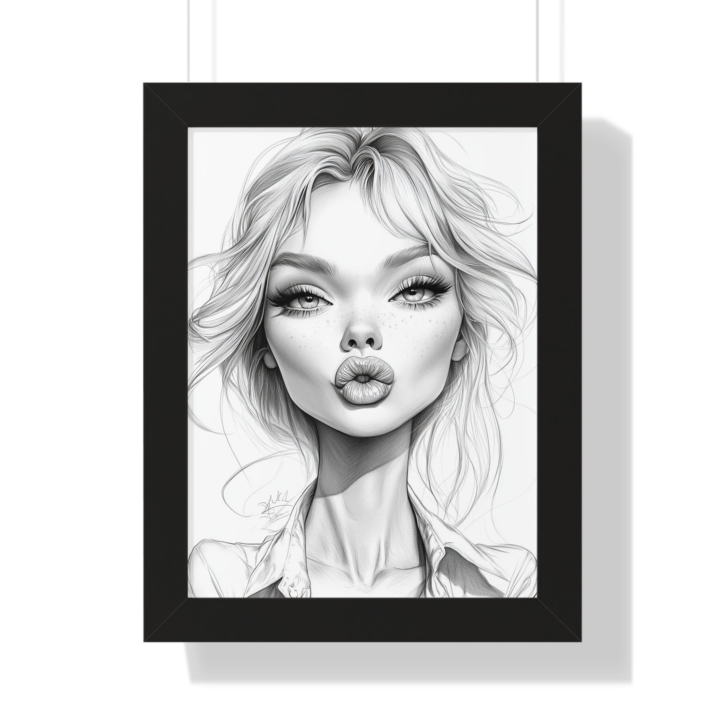 Stylish Framed Vertical Poster - Chic Wall Art Decor, Modern Home Decor, Gift for Art Lovers, Trendy Interior Design