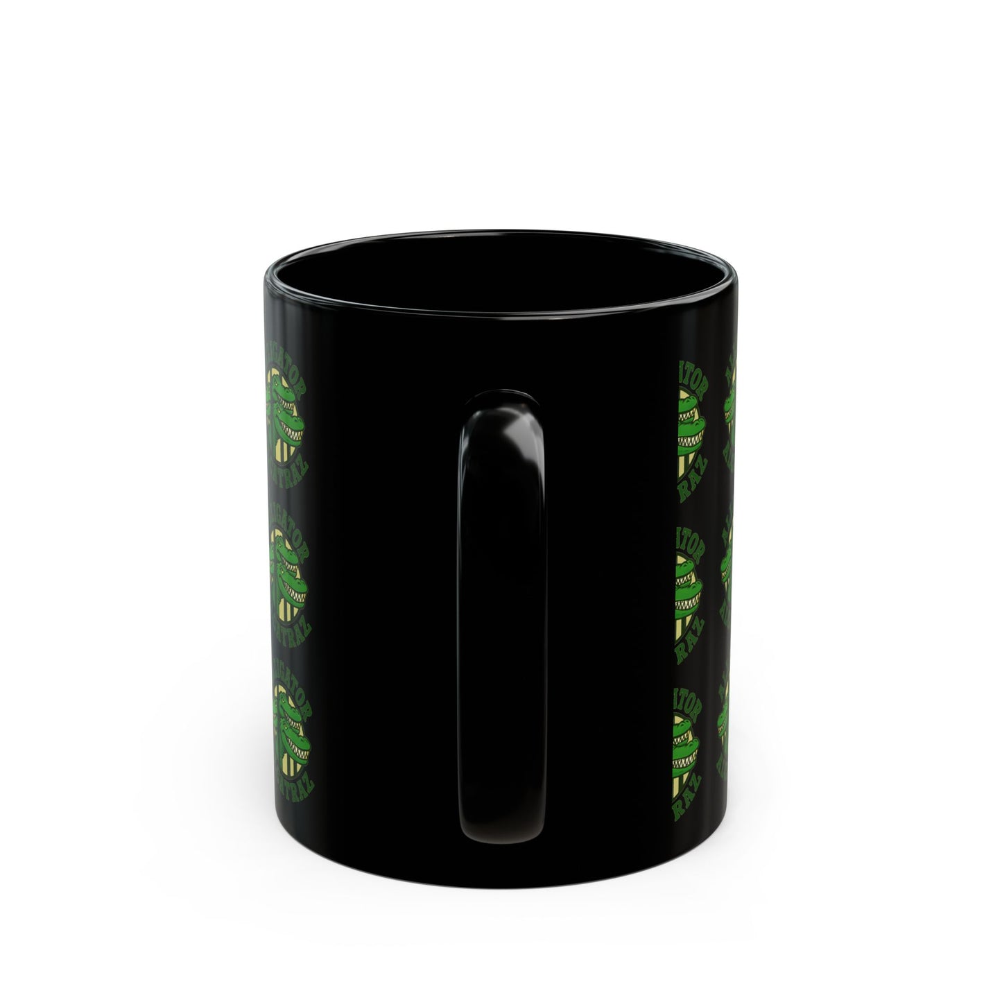 Alligator Alcatraz Coffee Mug, Fun Animal Mug, Green Alligator Design, Gift for Illegal Aliens
