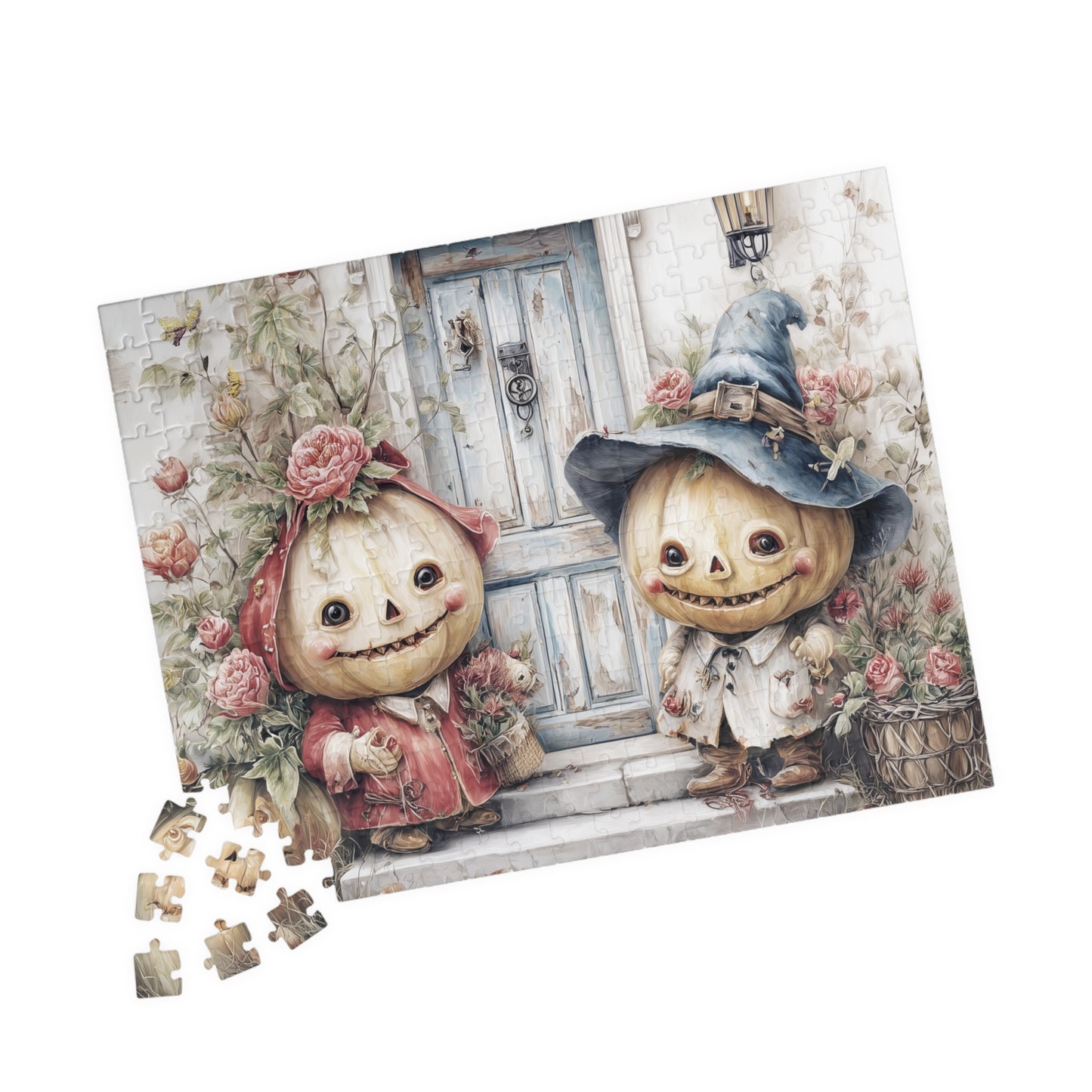 Whimsical Pumpkin Puzzle, Fall Family Activity, Autumn Decor Gift, Halloween Fun, 110-1014-Piece Jigsaw