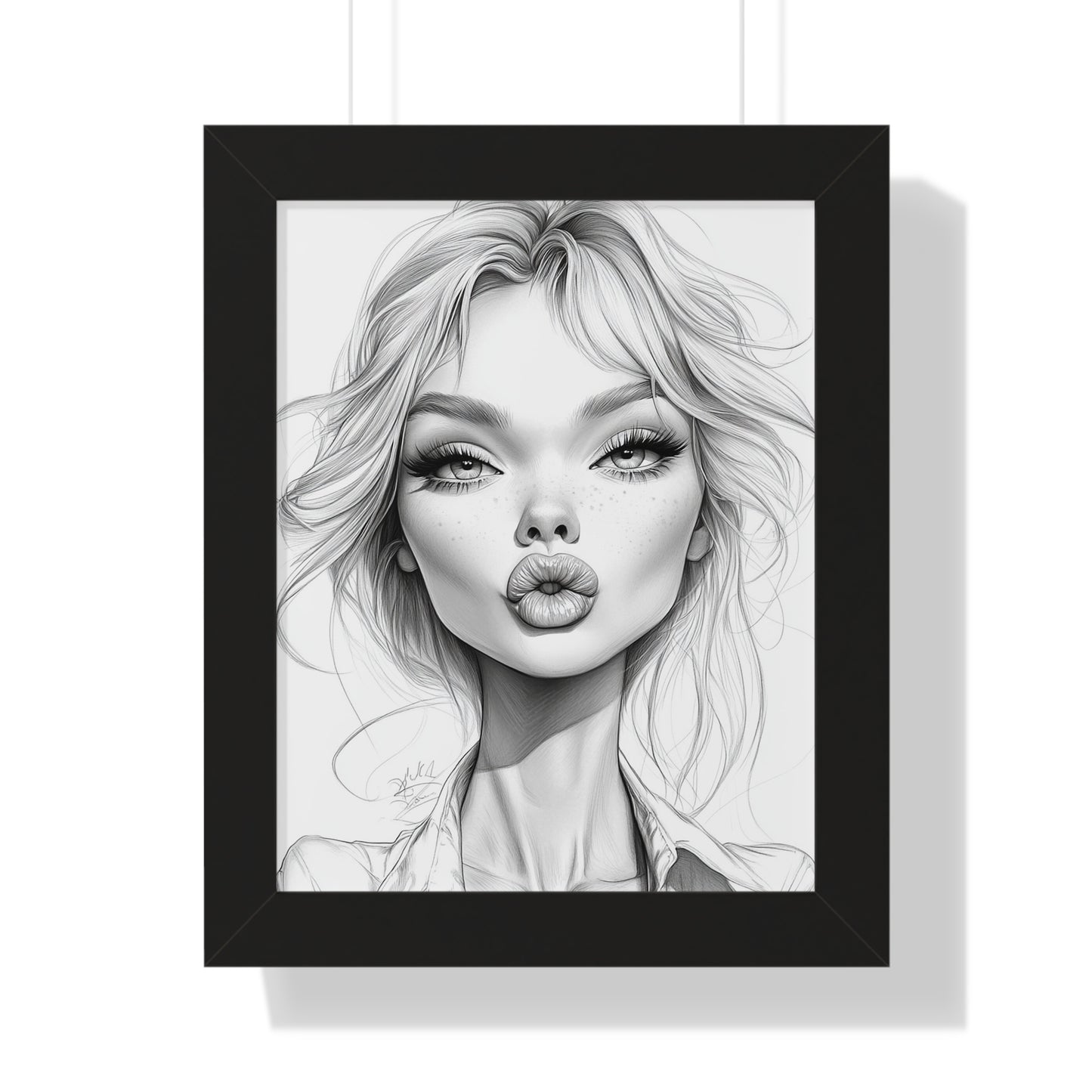 Stylish Framed Vertical Poster - Chic Wall Art Decor, Modern Home Decor, Gift for Art Lovers, Trendy Interior Design