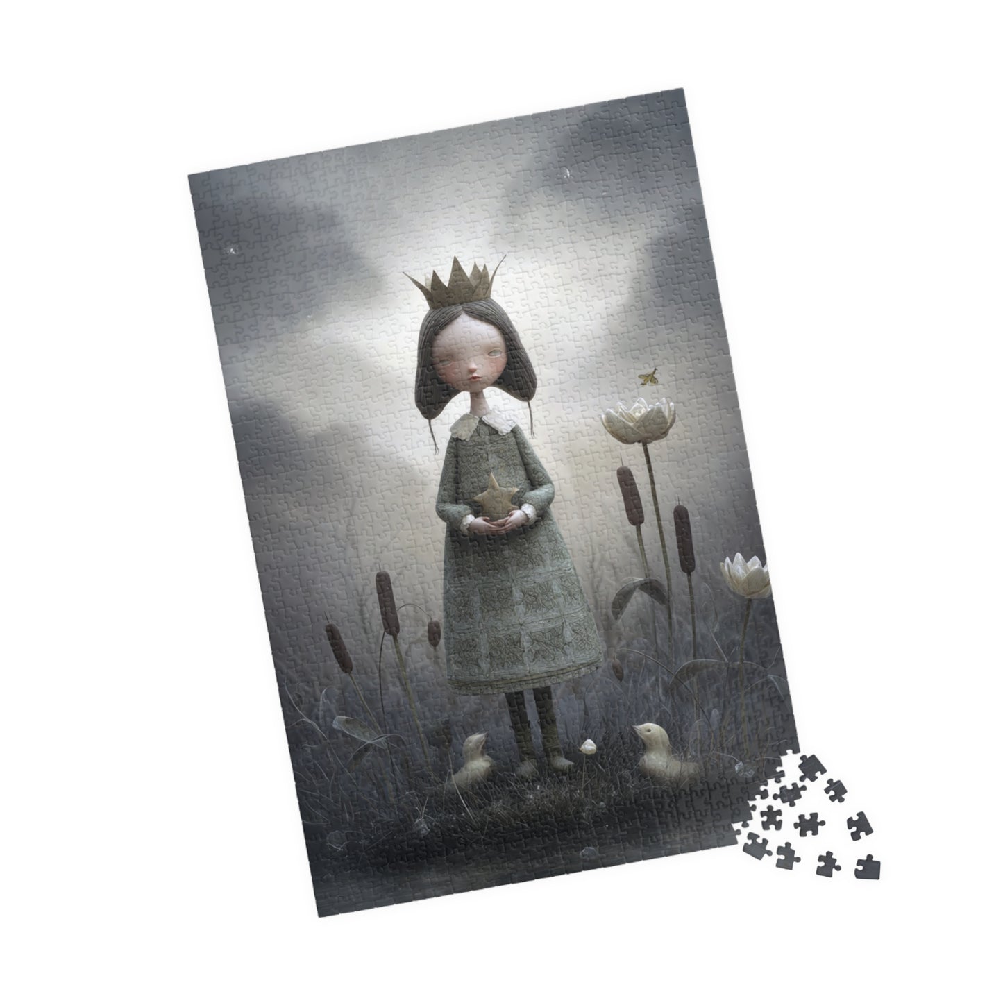 Halloween Girl Art Puzzle - Enchanting Kingdom Design, 110-1014 Pieces, Perfect for Family Game