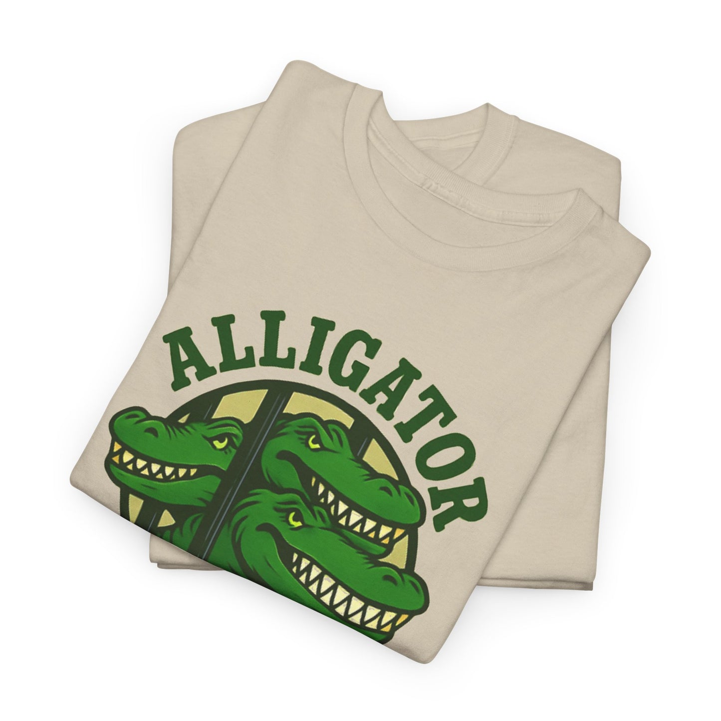 Alligator Alcatraz Unisex Heavy Cotton Tee, Fun Graphic Tee, Casual Wear, Gift for Animal Lovers, Summer Fashion, Unique T-Shirt
