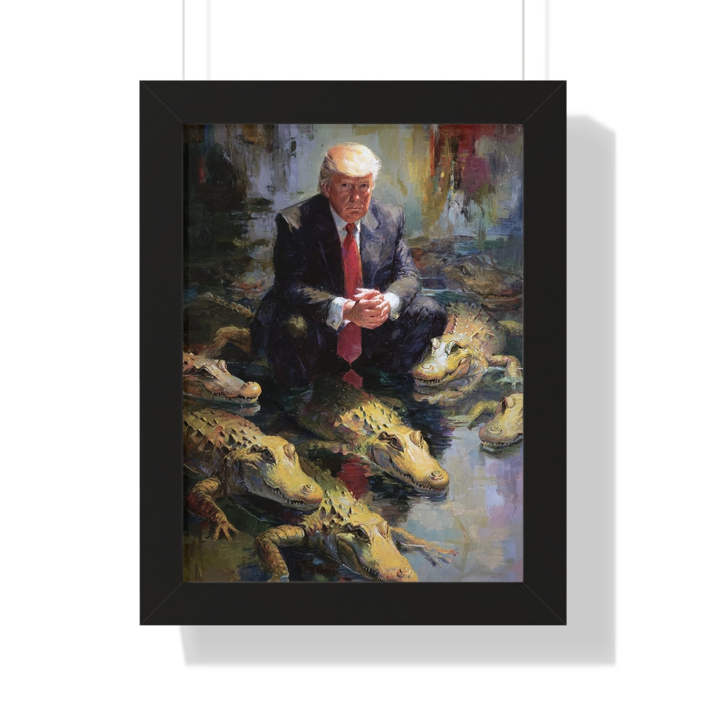 Framed Political Art Poster, Unique Home Decor, Gift for Collectors, Wall Art for Office, Funny Political Gift