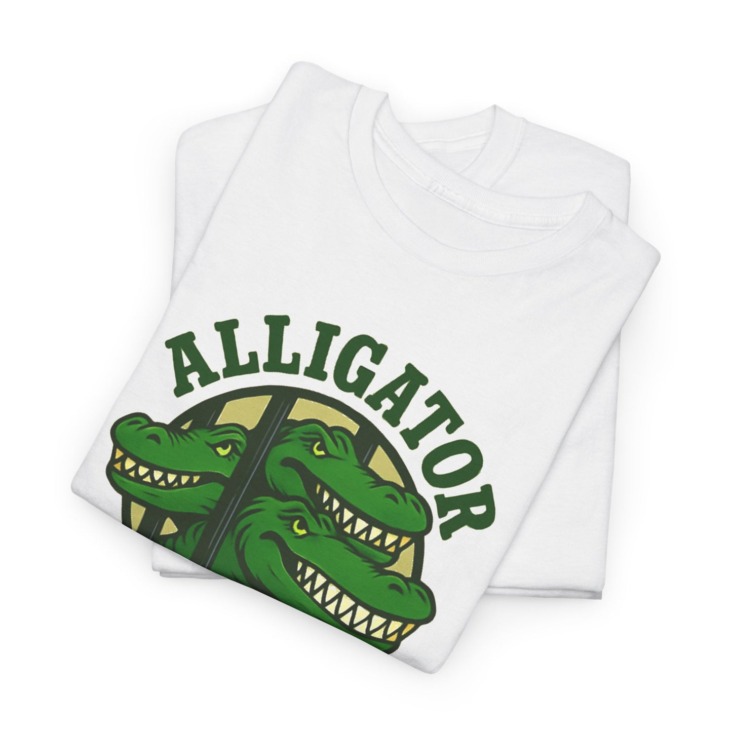 Alligator Alcatraz Unisex Heavy Cotton Tee, Fun Graphic Tee, Casual Wear, Gift for Animal Lovers, Summer Fashion, Unique T-Shirt