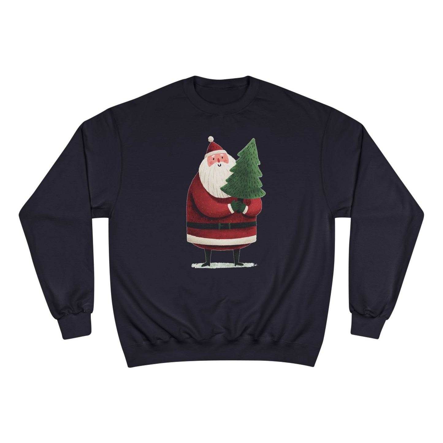 Santa’s Christmas Tree Sweatshirt, Cozy Holiday Wear, Sweatshirt for Winter, Cute Santa Design, Unisex Holiday Apparel