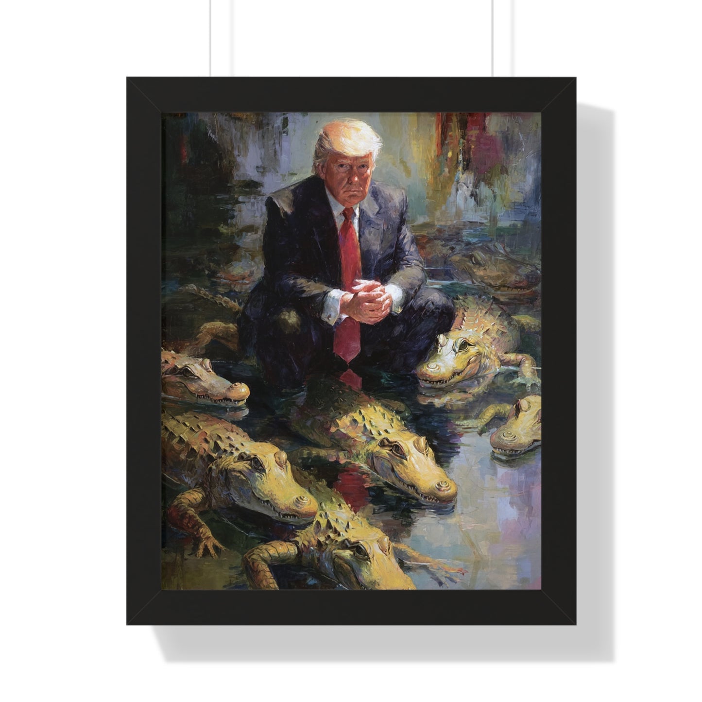 Framed Political Art Poster, Unique Home Decor, Gift for Collectors, Wall Art for Office, Funny Political Gift