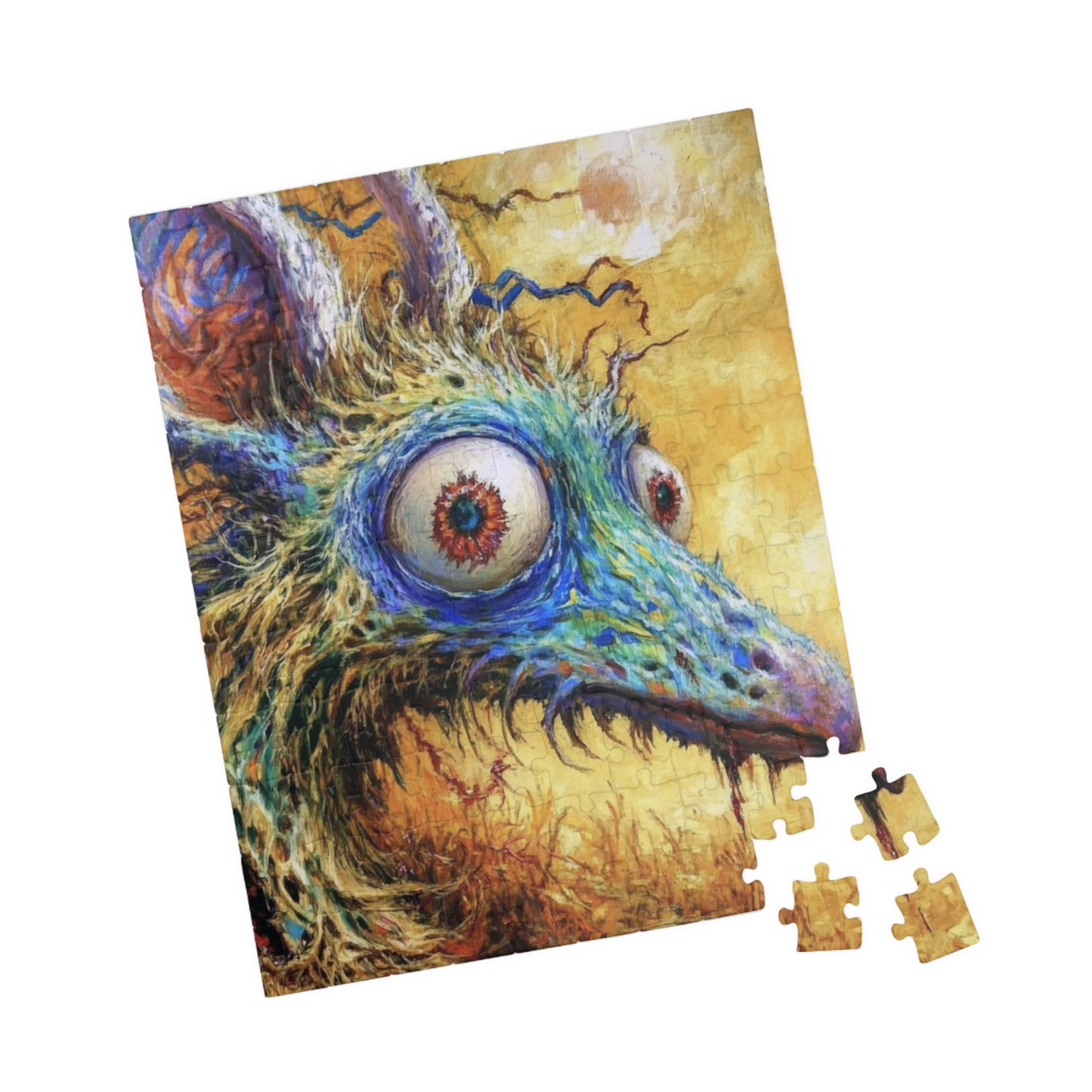 Whimsical Creature Puzzle, Unique Art Jigsaw, Gift for Puzzle Lovers, Home Decor, Family Game Night