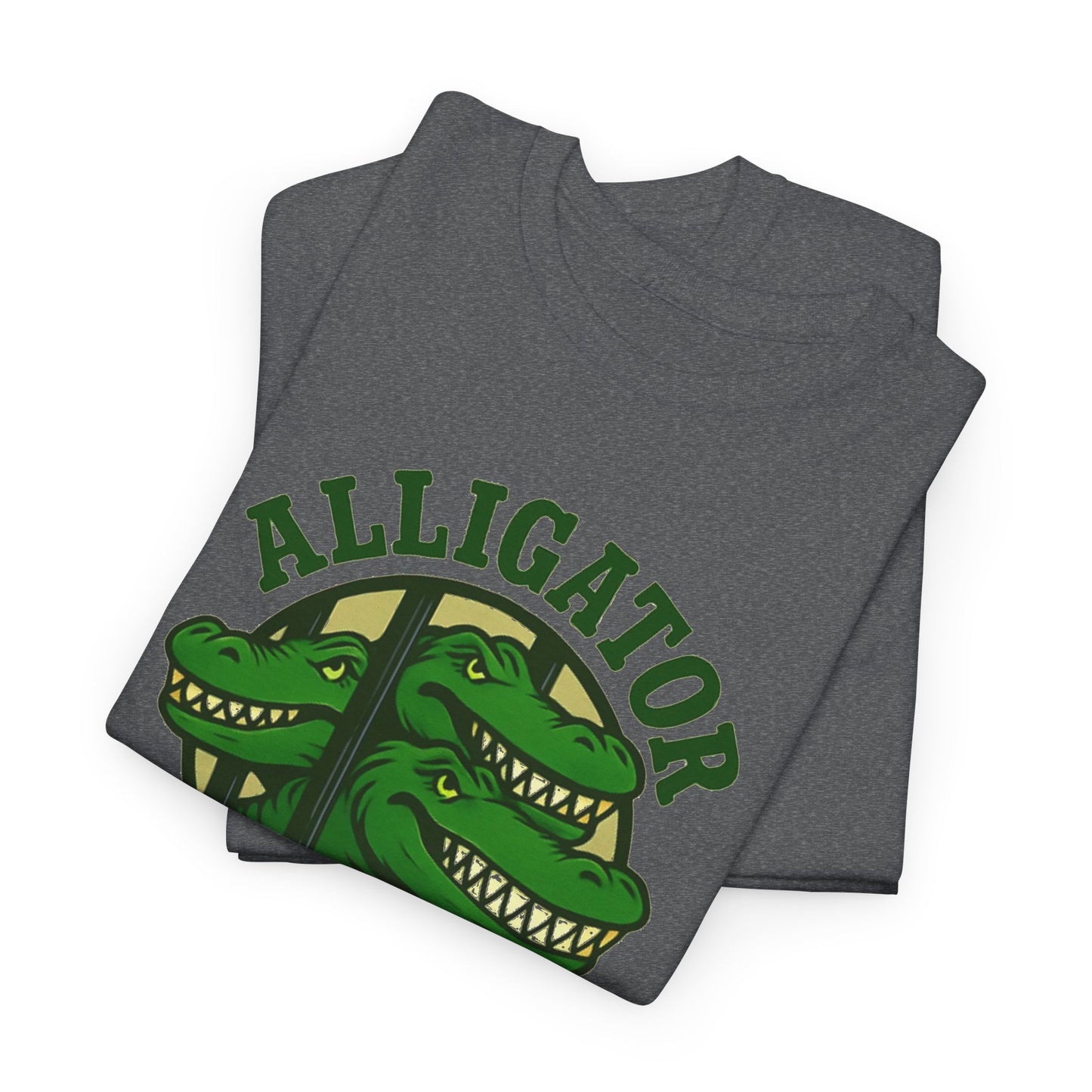 Alligator Alcatraz Unisex Heavy Cotton Tee, Fun Graphic Tee, Casual Wear, Gift for Animal Lovers, Summer Fashion, Unique T-Shirt