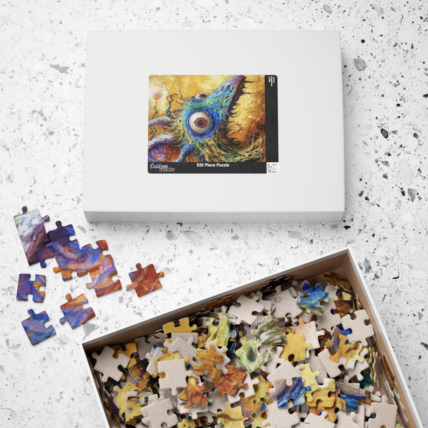 Whimsical Creature Puzzle, Unique Art Jigsaw, Gift for Puzzle Lovers, Home Decor, Family Game Night