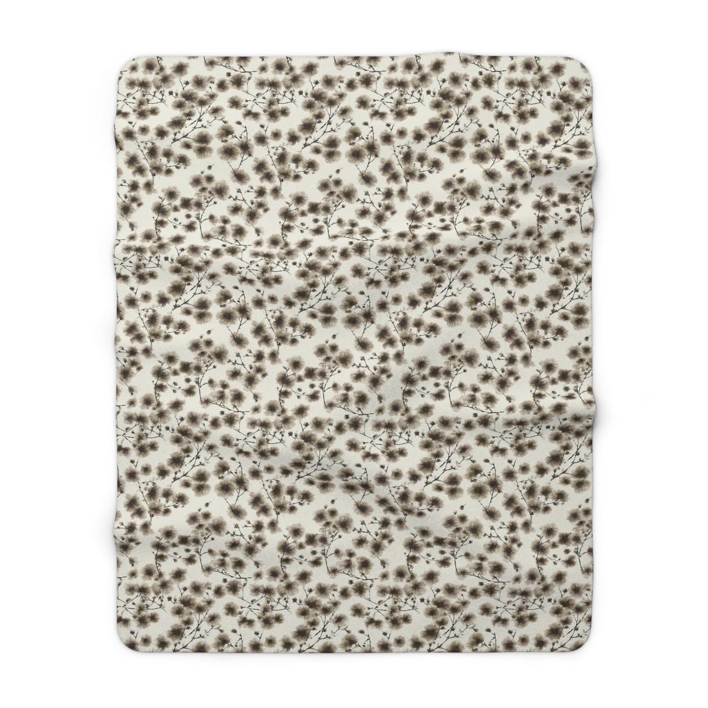 Cozy Floral Sherpa Fleece Blanket - Warm Throw for Home, Gift for Housewarming, Romantic Decor, Winter Comfort, Cozy Nights