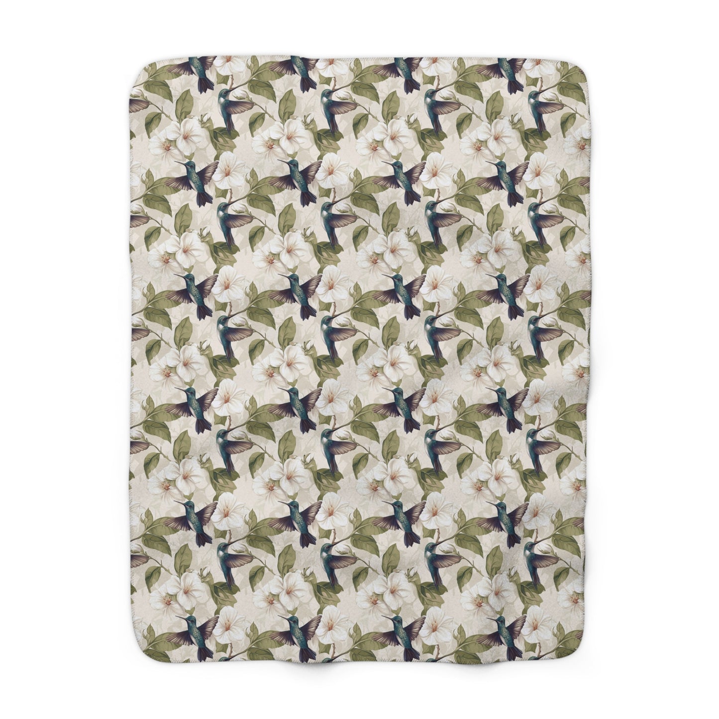 Cozy Floral Sherpa Fleece Blanket | Perfect Gift for Home Decor, Picnics, Snuggling, and Seasonal Celebrations